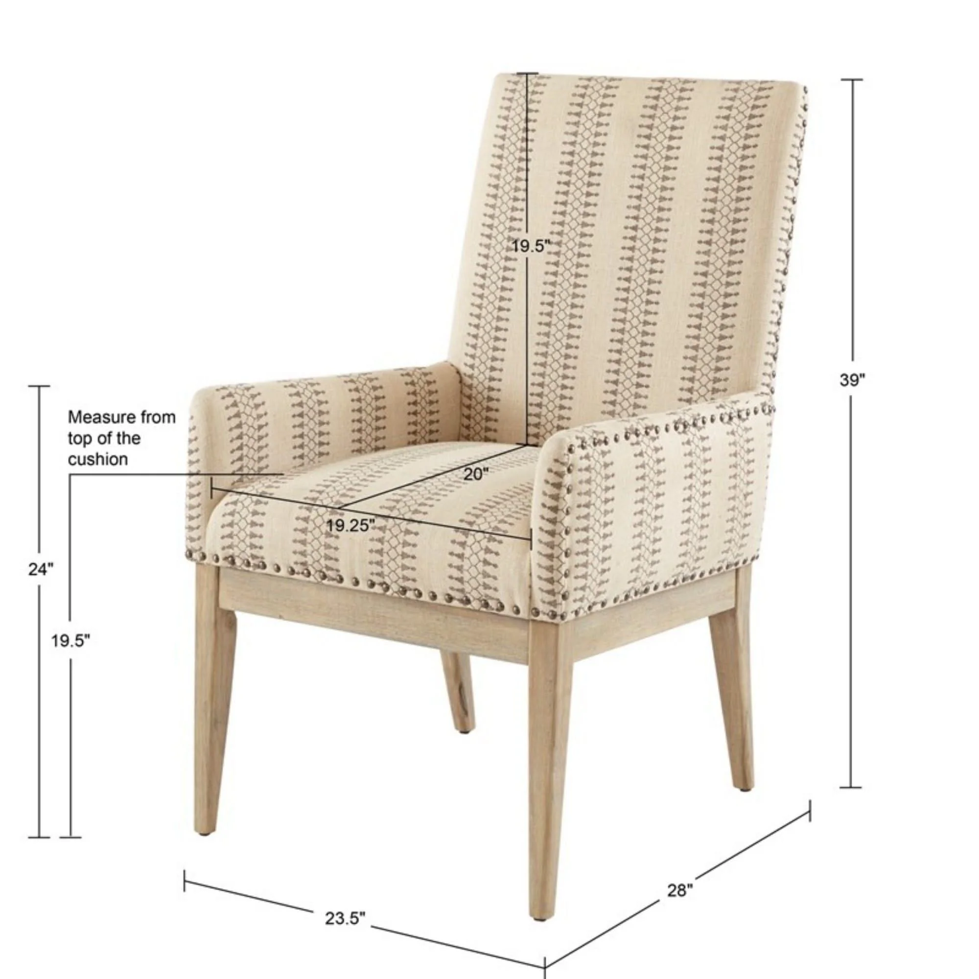 Rika - High Back Dining Armchair (Set of 2) - Natural - Image 3