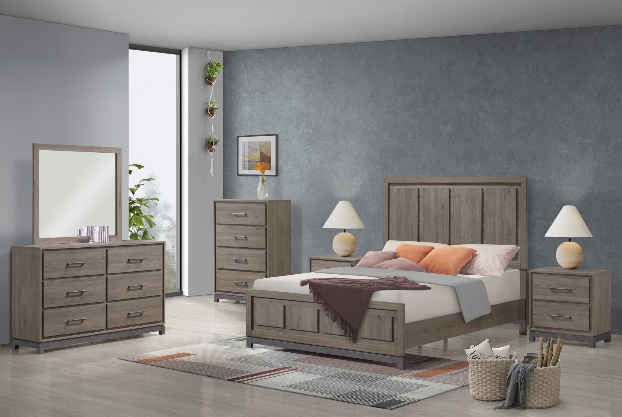 River - Dresser And Mirror - Light Brown - Image 2