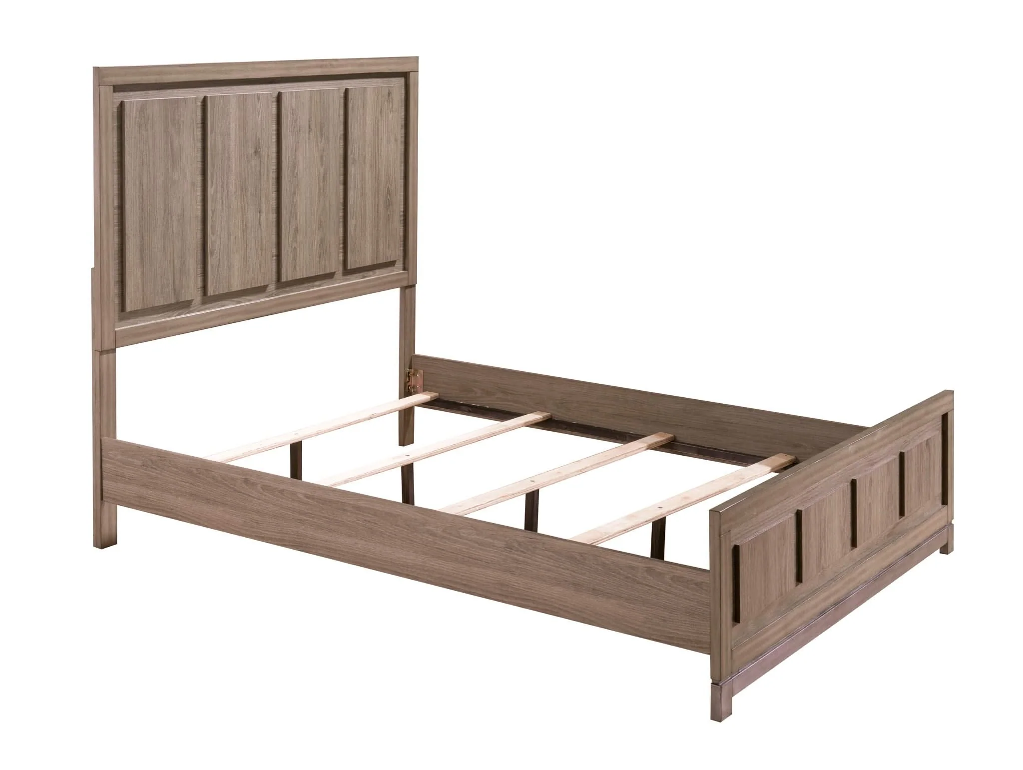 River - King 5 Piece Bedroom Set - Light Brown - Image 2