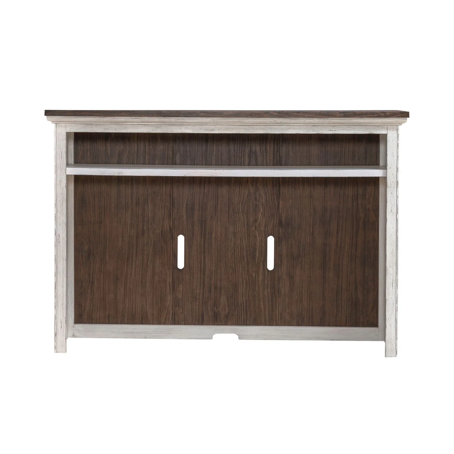 River Place - Entertainment Hutch - Riverstone White & Tobacco - Image 4