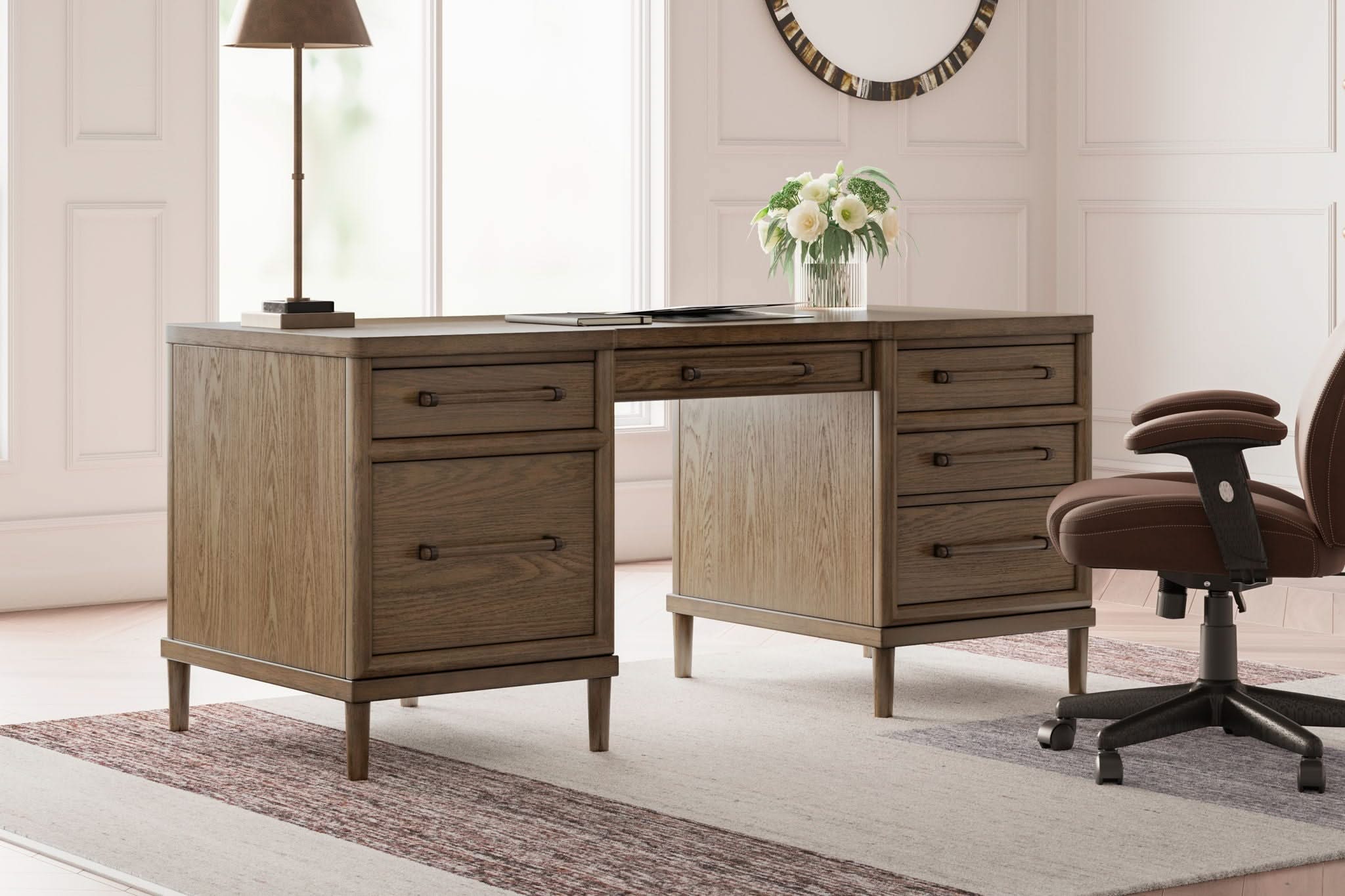 Roanhowe - Home Office Desk - Brown - Image 4