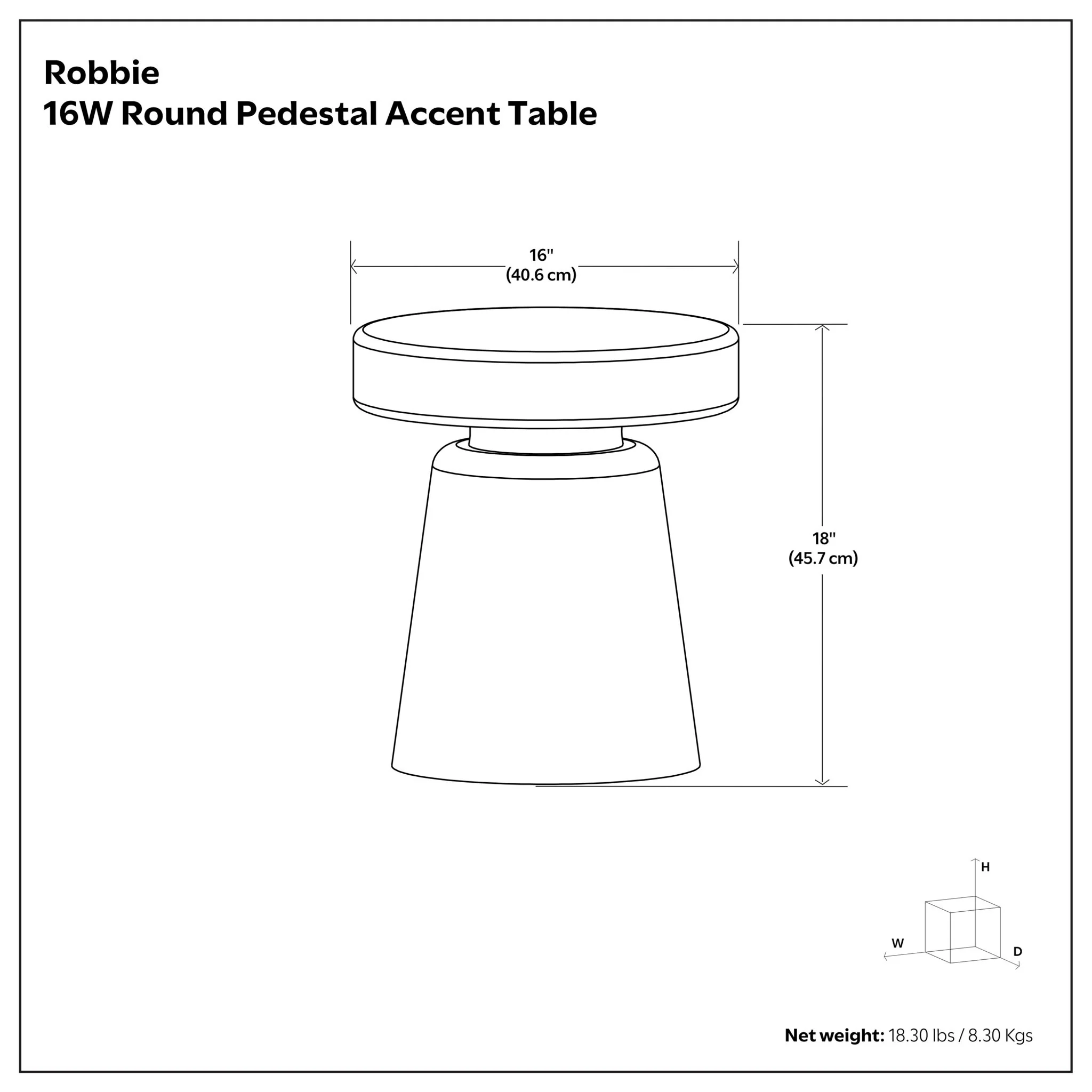 Robbie - Handcrafted Accent Table - Image 14