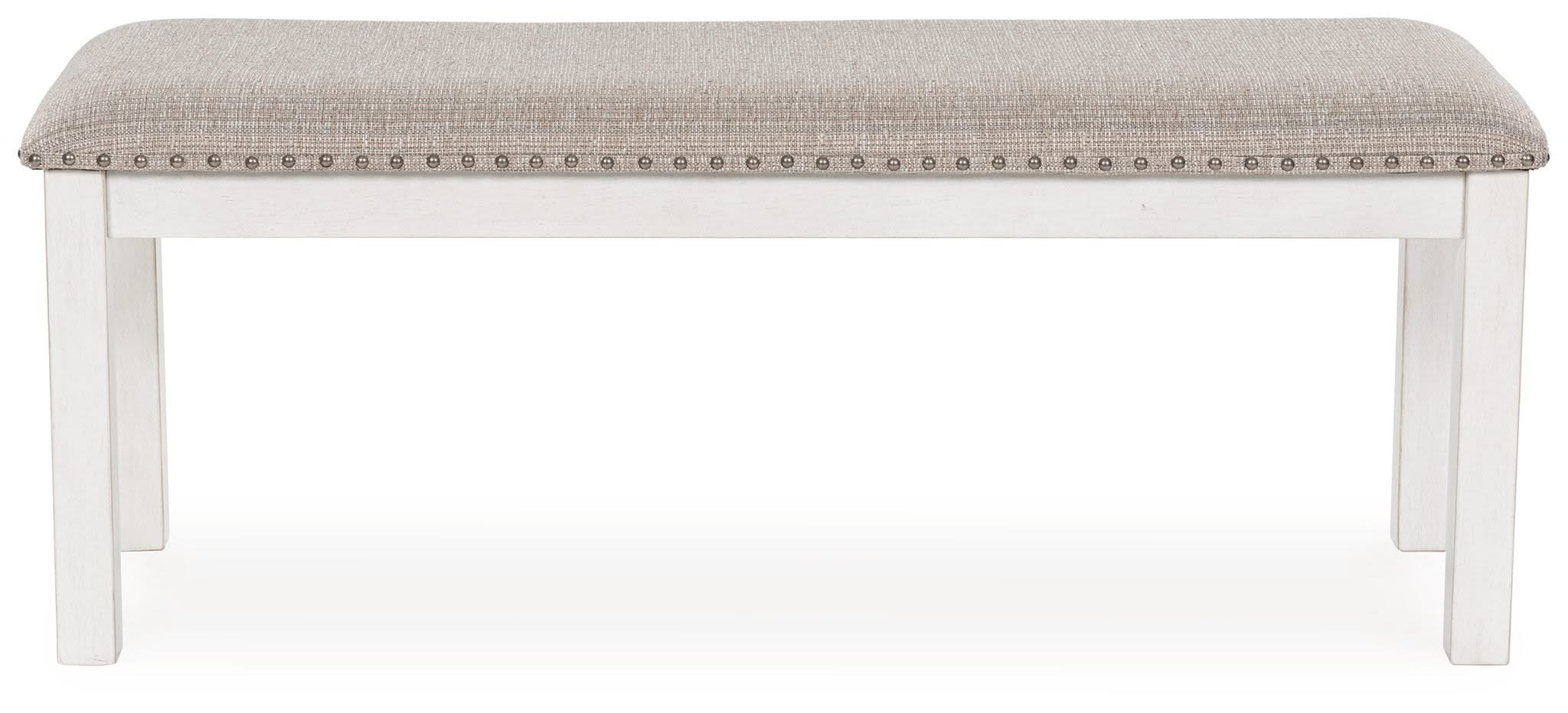 Robbinsdale - Large Upholstered Dining Room Bench - Antique White - Image 4