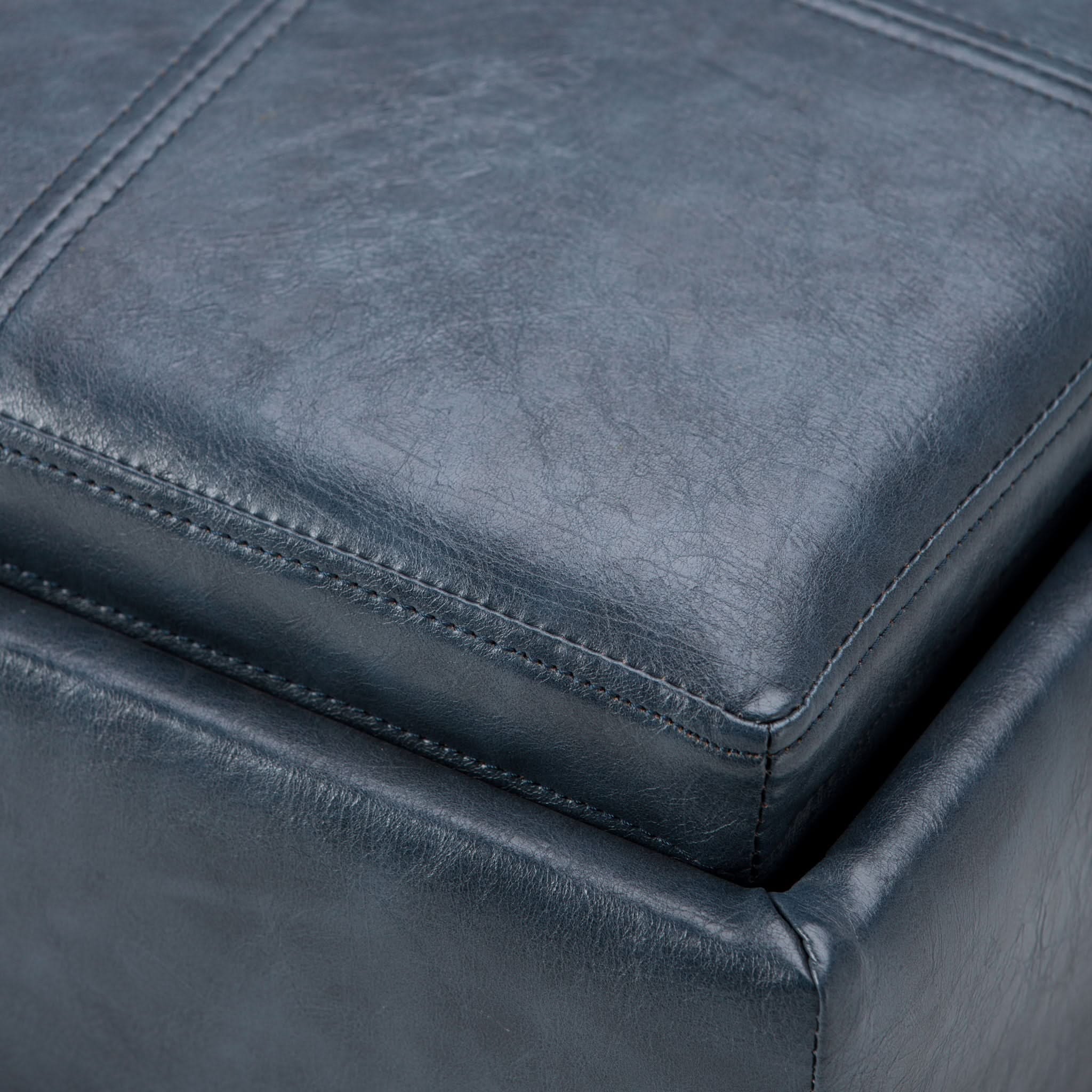 Rockwood - Upholstered Cube Storage Ottoman With Tray - Image 12