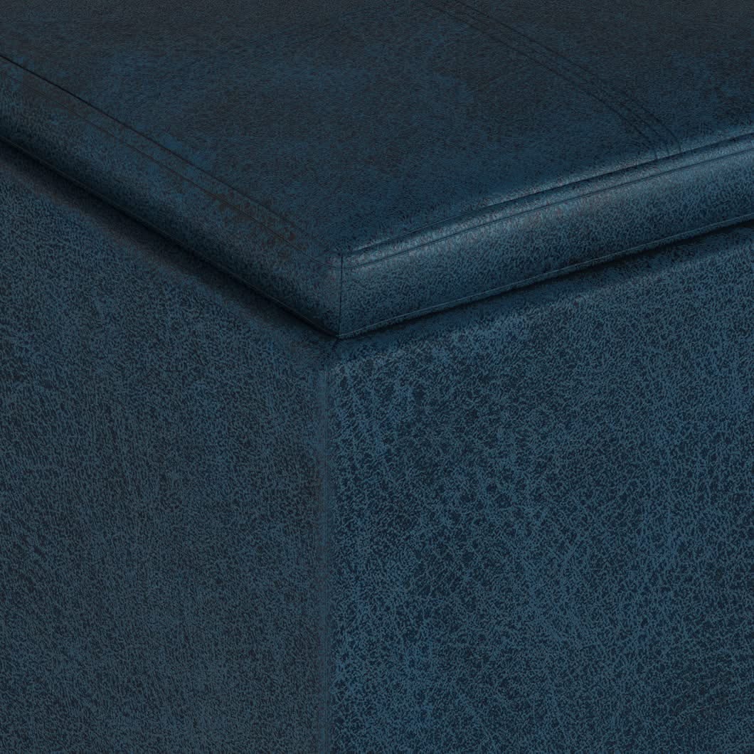 Rockwood - Upholstered Cube Storage Ottoman With Tray - Image 14