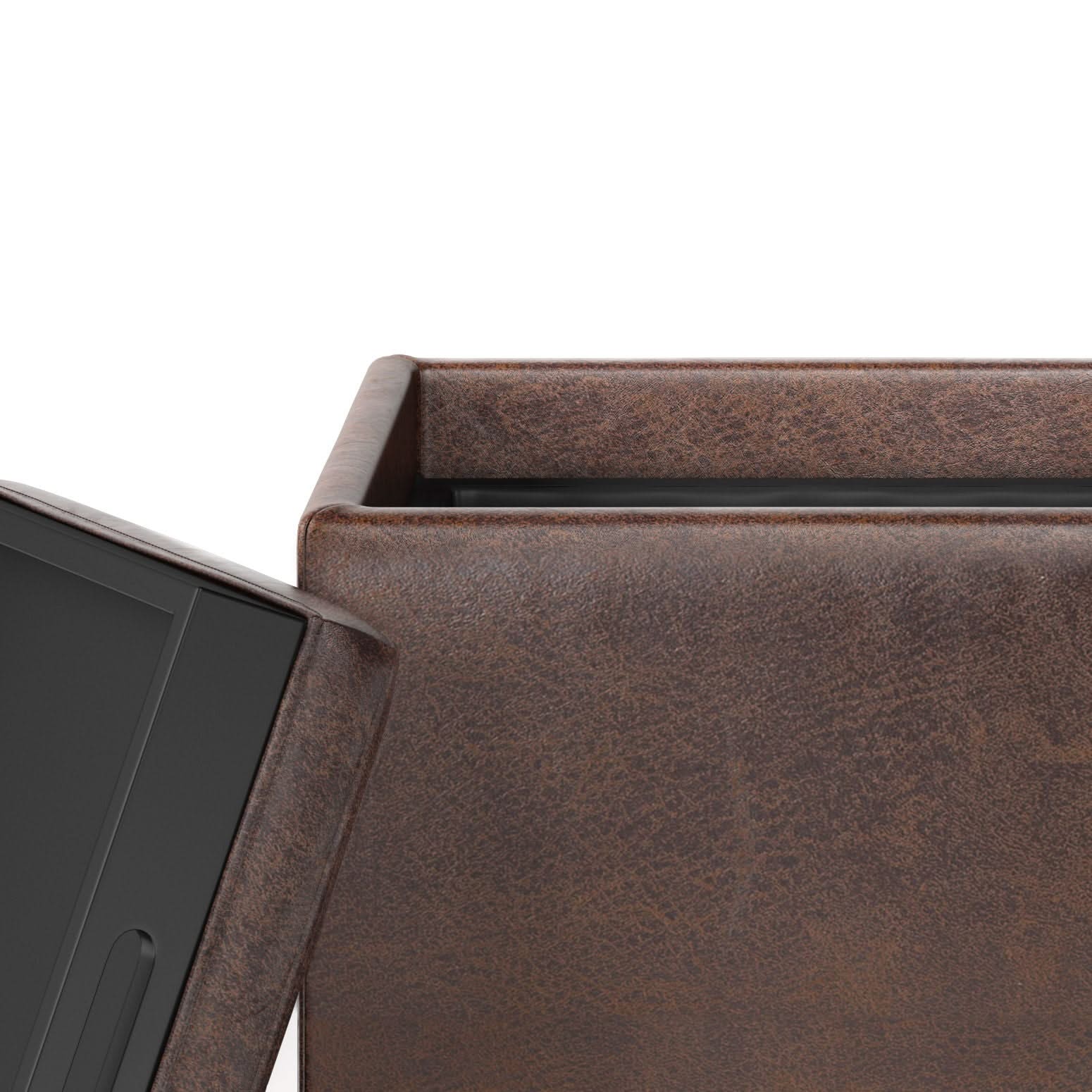 Rockwood - Upholstered Cube Storage Ottoman With Tray - Image 33