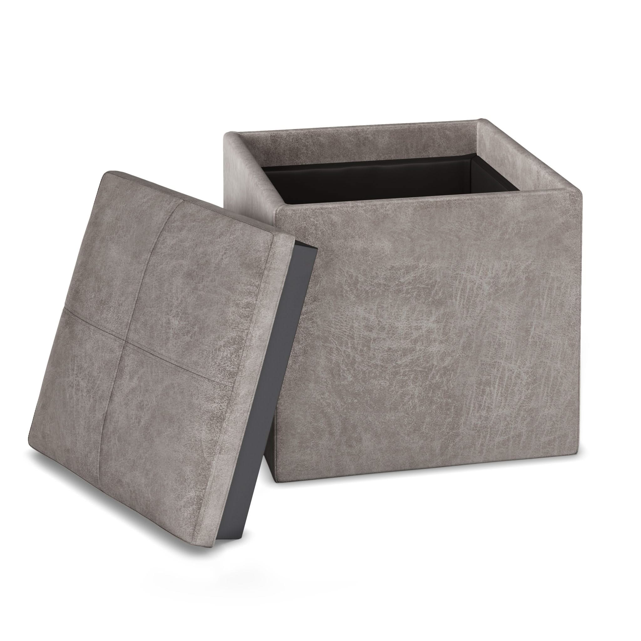 Rockwood - Upholstered Cube Storage Ottoman With Tray - Image 34