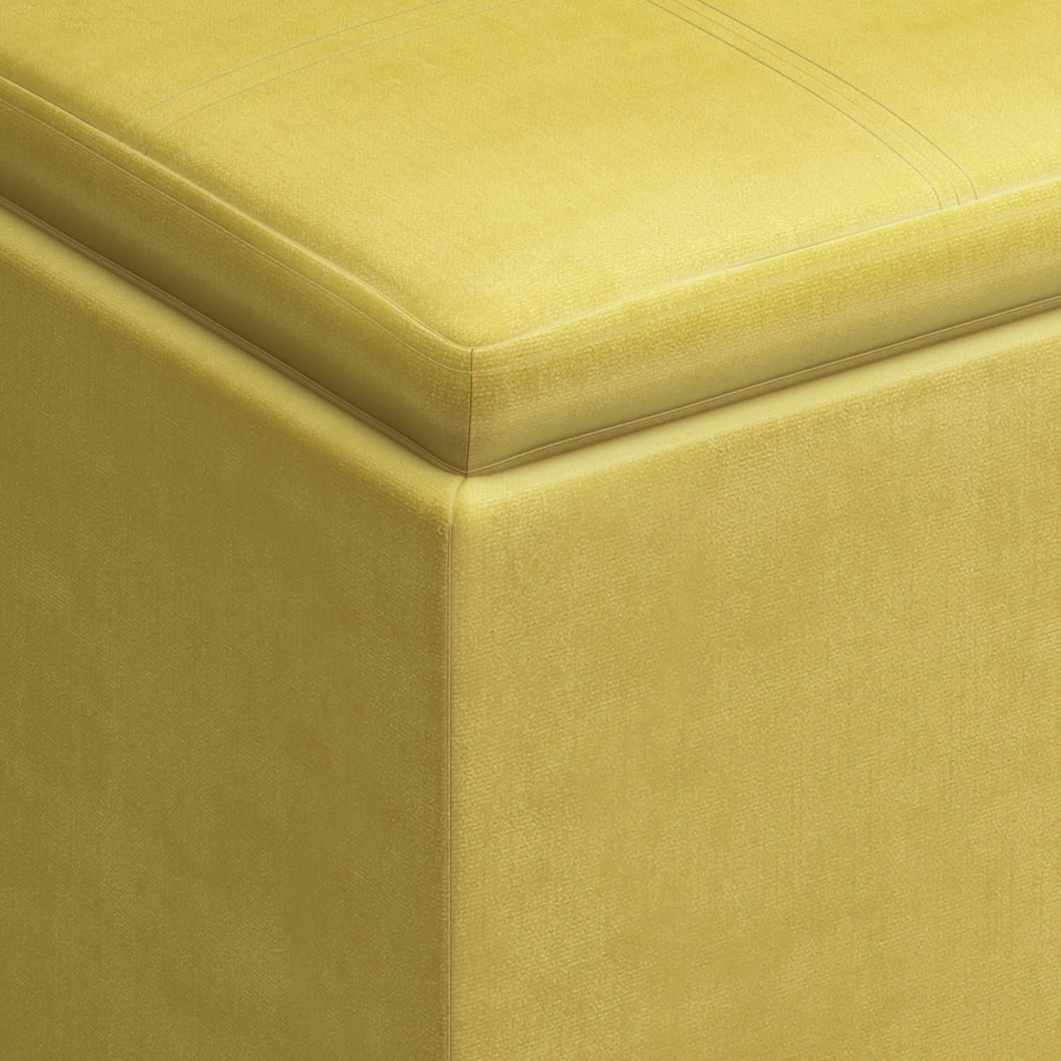 Rockwood - Upholstered Cube Storage Ottoman With Tray - Image 35