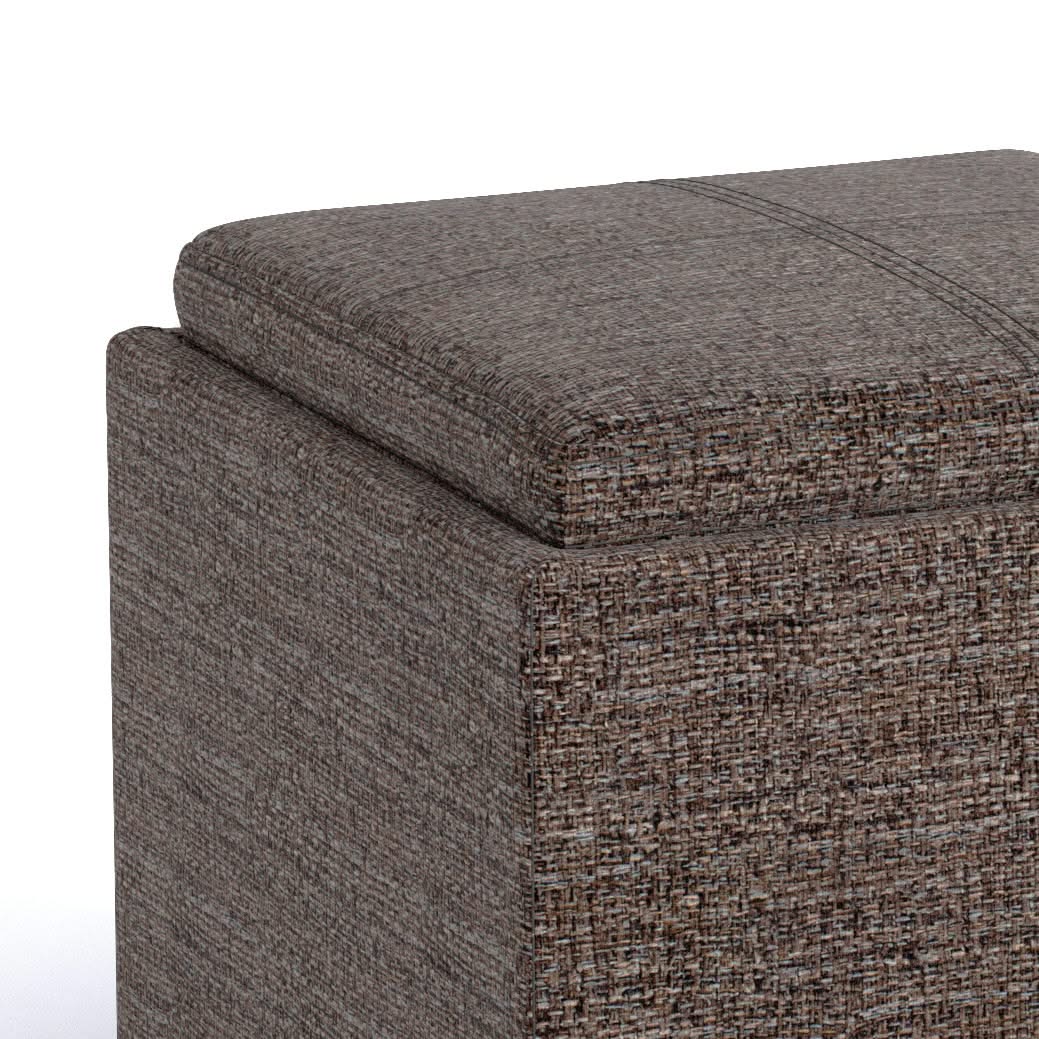 Rockwood - Upholstered Cube Storage Ottoman With Tray - Image 40