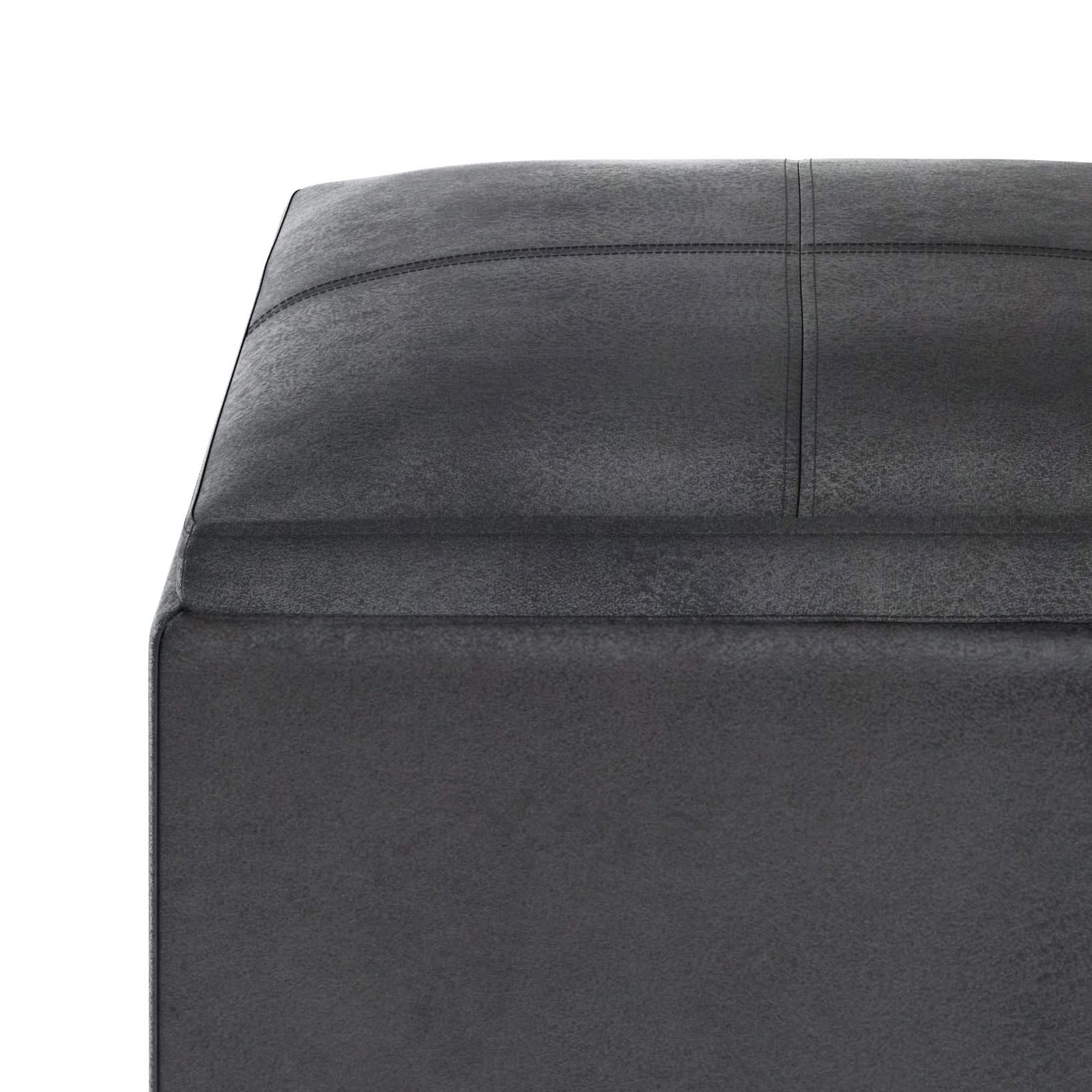 Rockwood - Upholstered Cube Storage Ottoman With Tray - Image 42