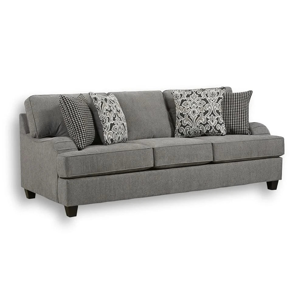 Addison Grey Contemporary Living Room Set with Accent Pillows - Image 5