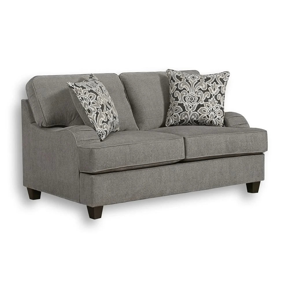 Addison Grey Contemporary Living Room Set with Accent Pillows - Image 6