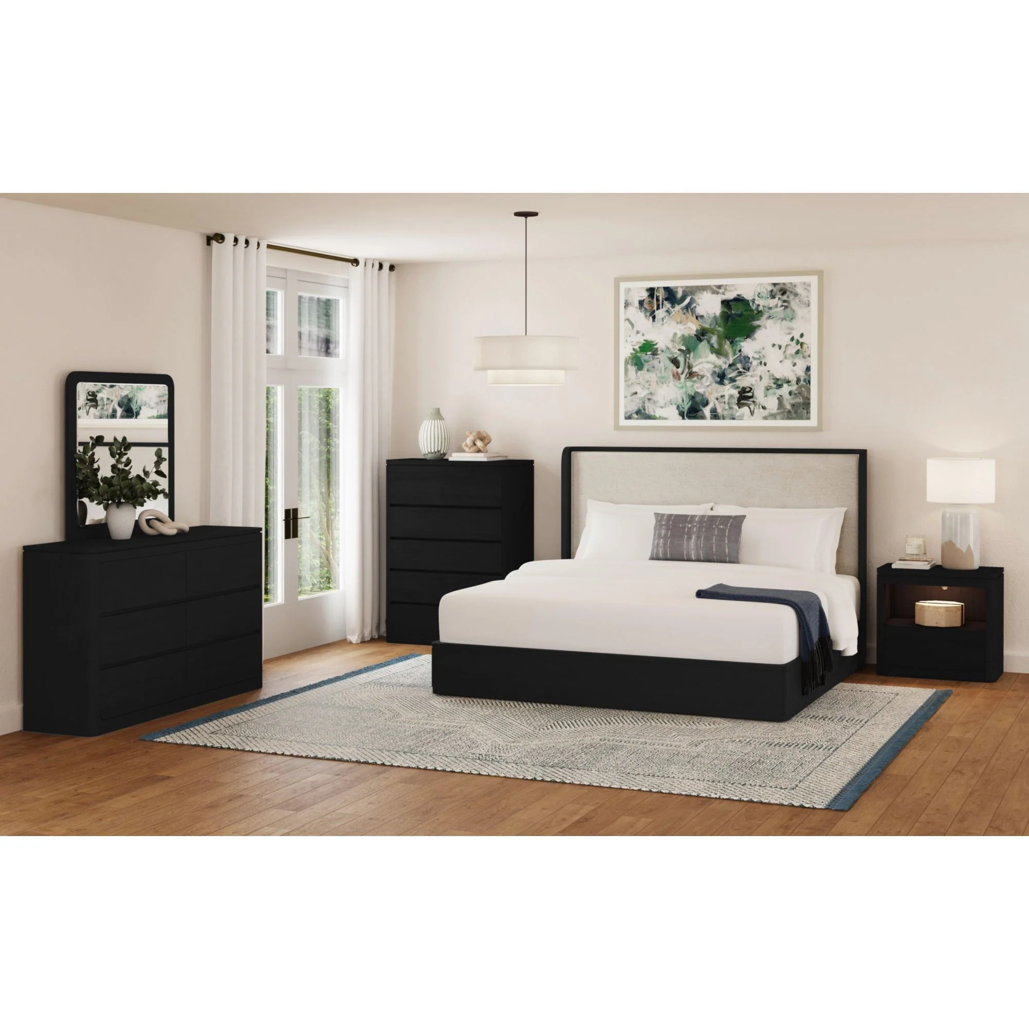 Rosalie - Nightstand With USB And LED - Image 3