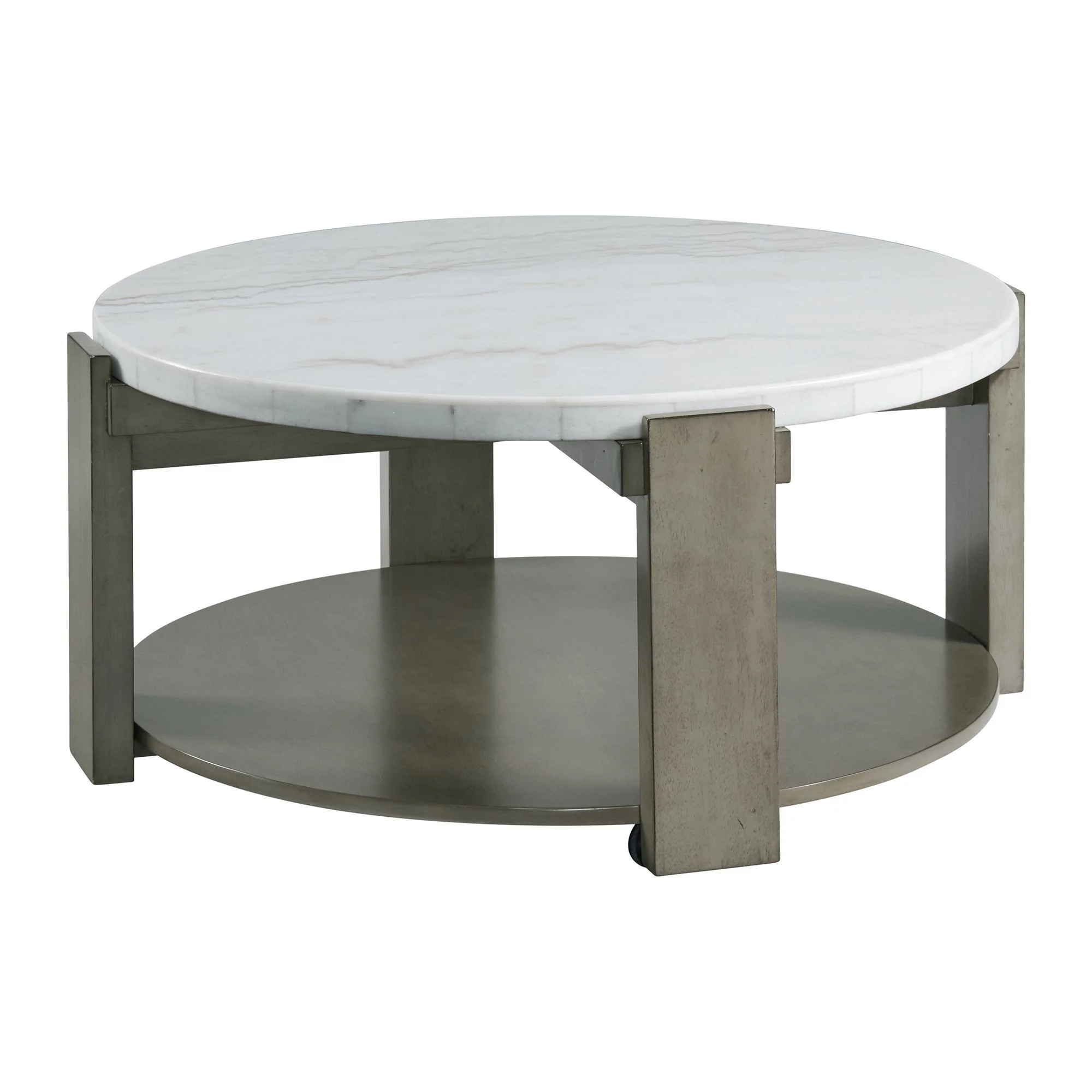 Rosamel - 2 Piece Occasional Table Set (Coffee Table And End Table) - Gray - Image 2