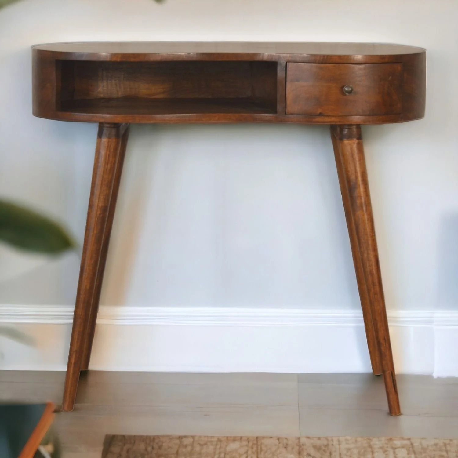 Rounded Writing Desk - Chestnut - Image 4