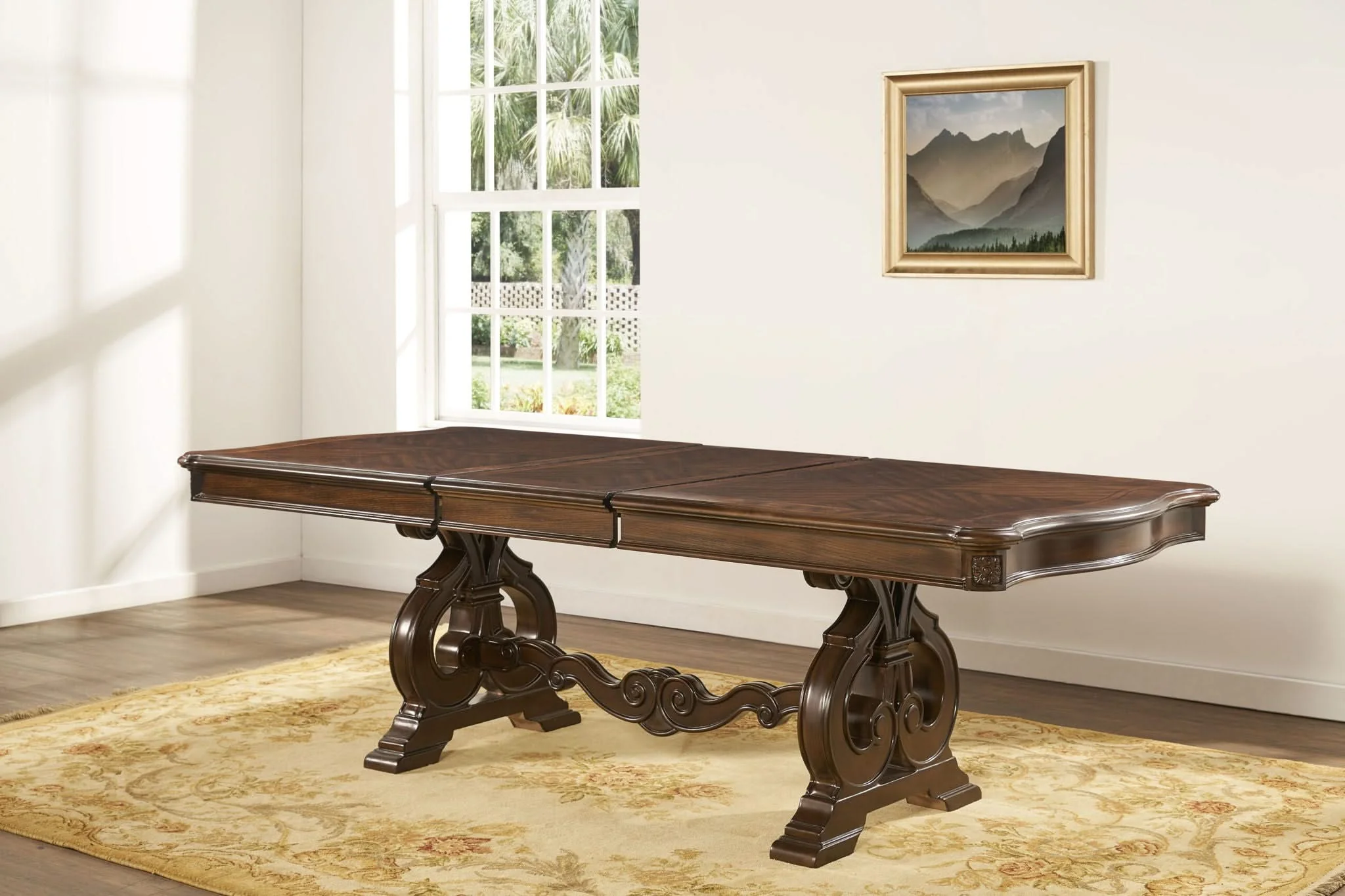 Royale - Dining Table - Dark Brown - Image 3