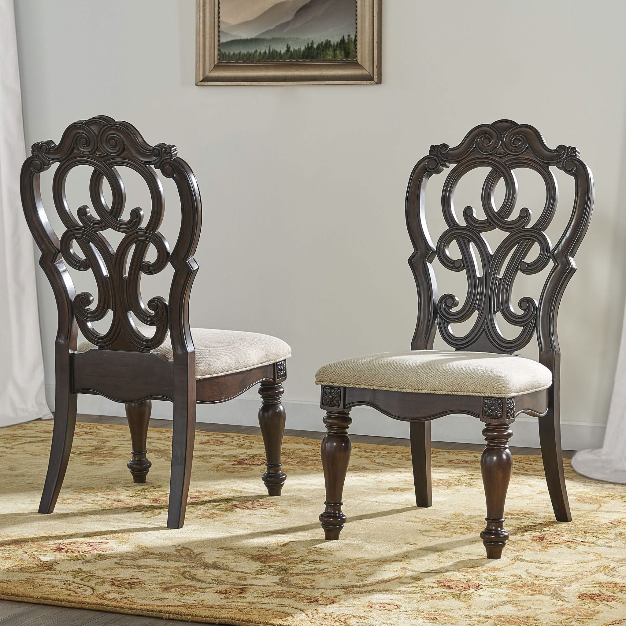 Royale - Side Chair (Set of 2) - Dark Brown - Image 2