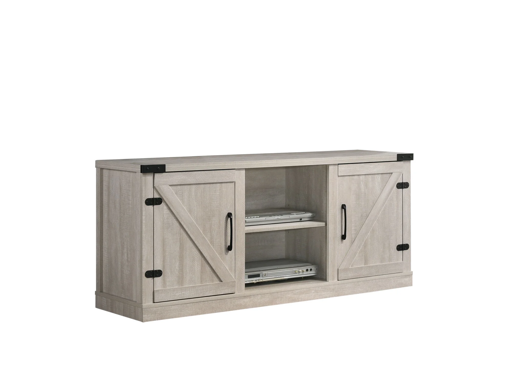 Salma - 58" Wide TV Stand With 2 Open Shelves And 2 Cabinets - Image 3