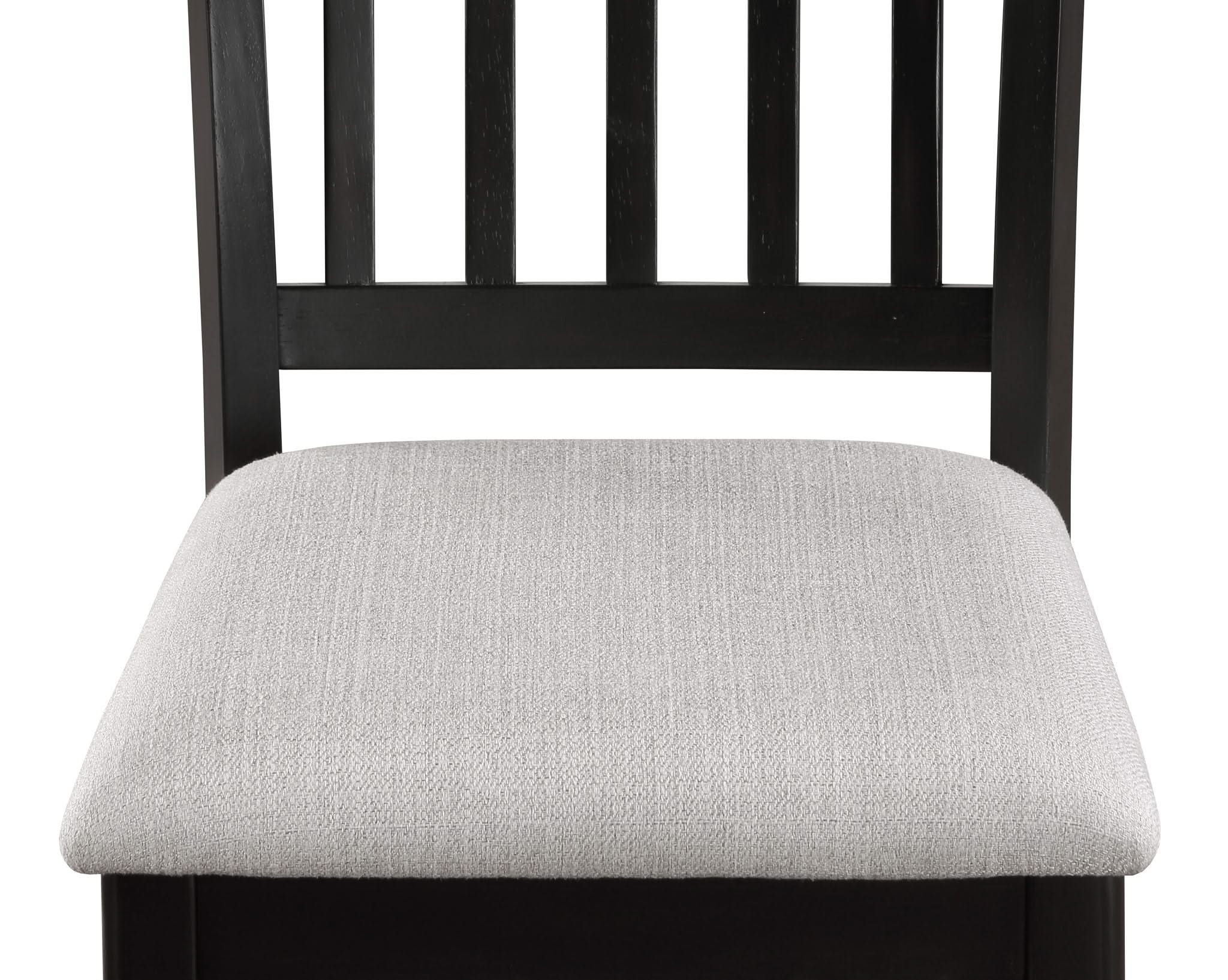 Salvador - 5 Piece Counter Height Set - Charcoal / White - Image 3
