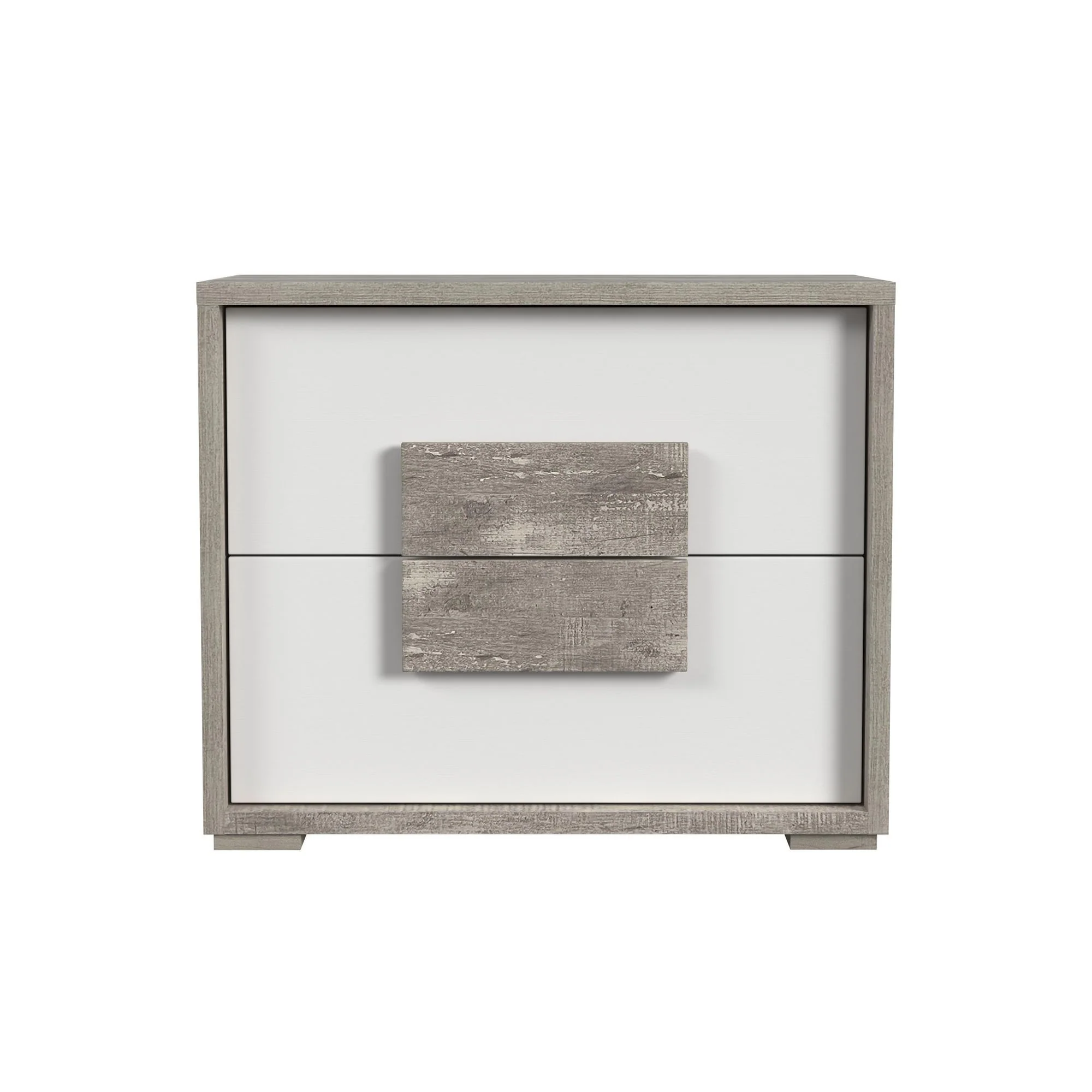 San Matteo - 2-Drawer Nightstand With USB - Gray - Image 4
