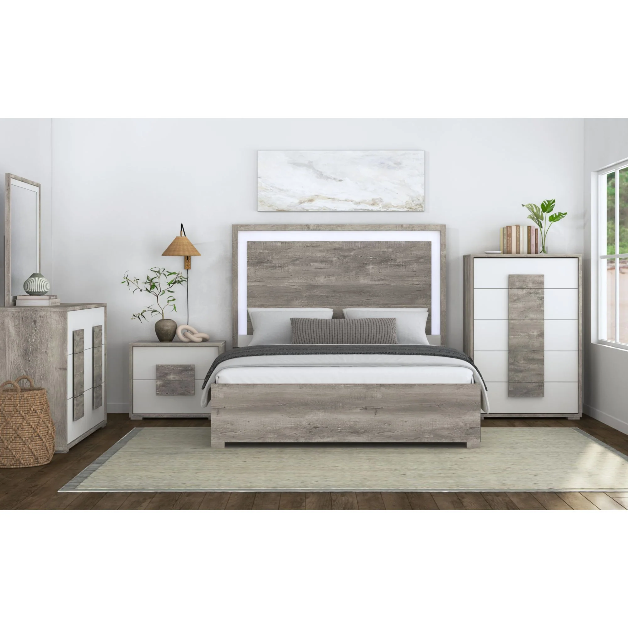 San Matteo - 5-Drawer Chest - Gray - Image 3