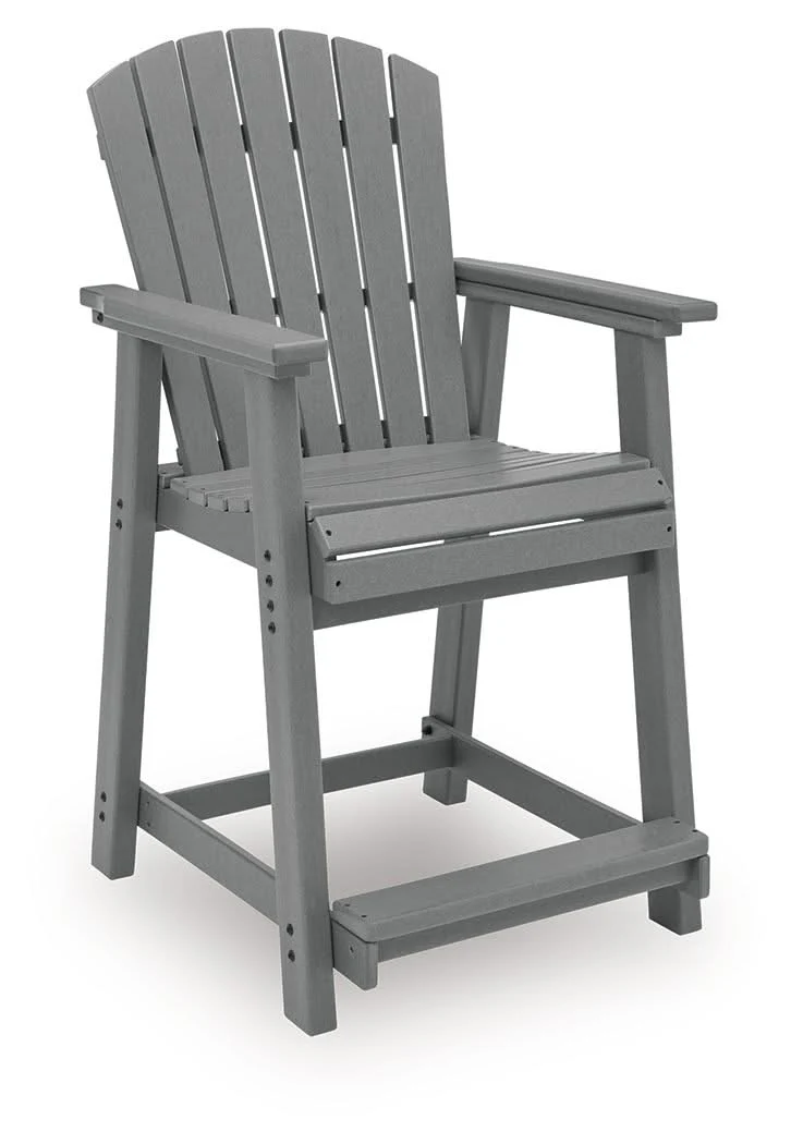 Sanctuary Beach - Barstool (Set of 2) - Dark Gray - Image 4