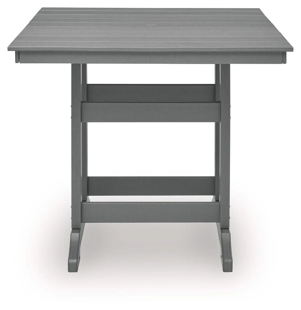 Sanctuary Beach - Square Counter Table With Umbrella Option - Dark Gray - Image 2