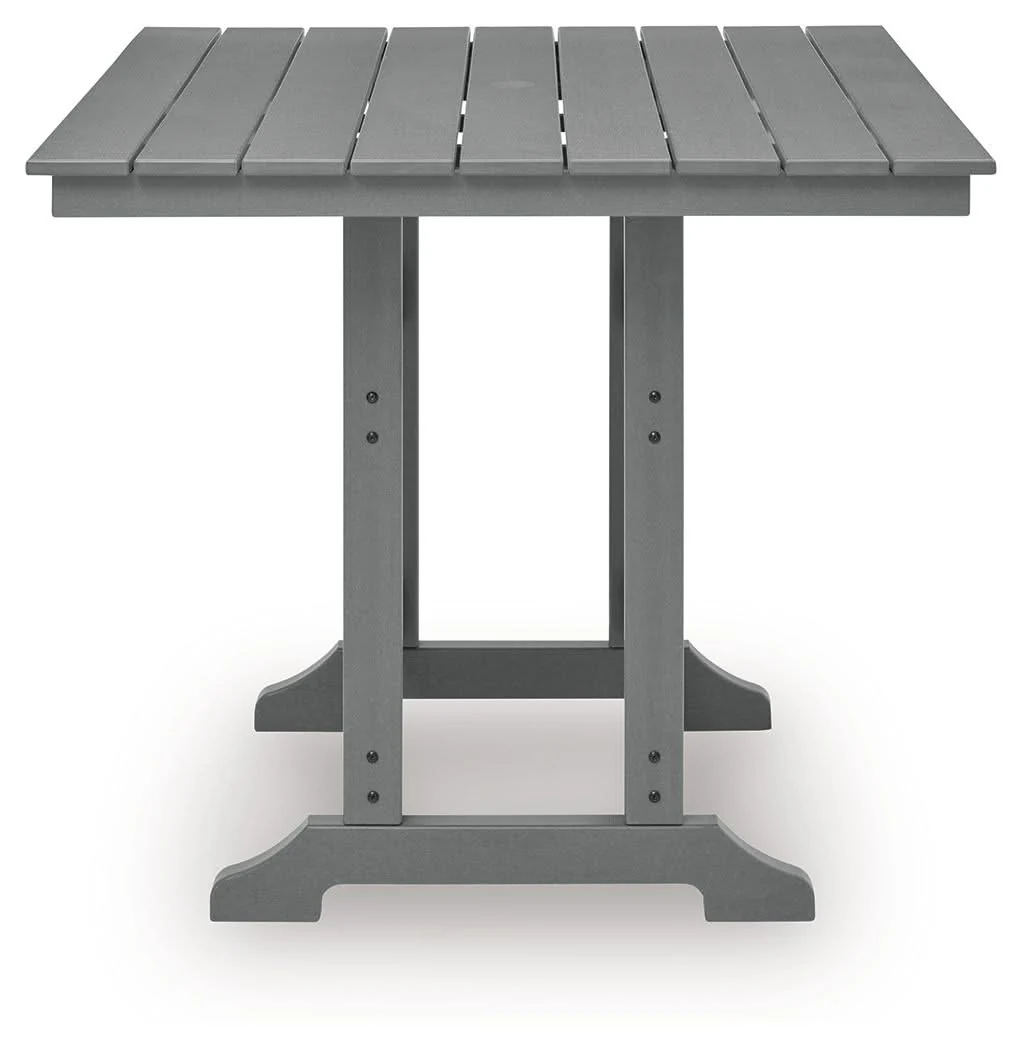 Sanctuary Beach - Square Counter Table With Umbrella Option - Dark Gray - Image 3