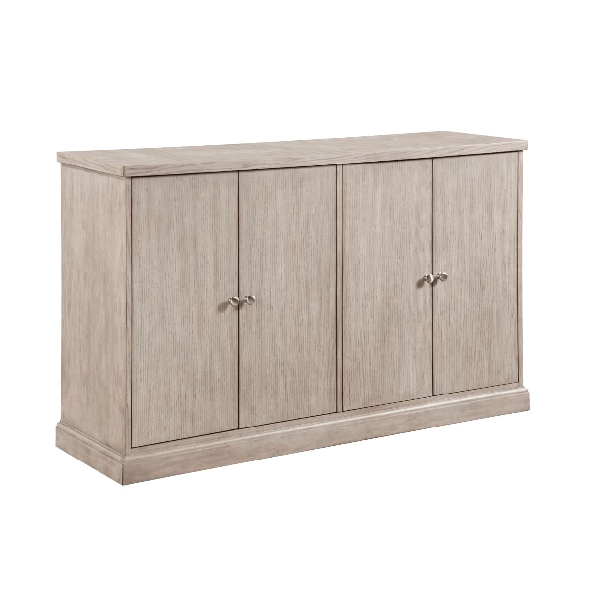 Santa Cruz Light Gray Contemporary Server with Storage Cabinets and Adjustable Shelving - Image 3