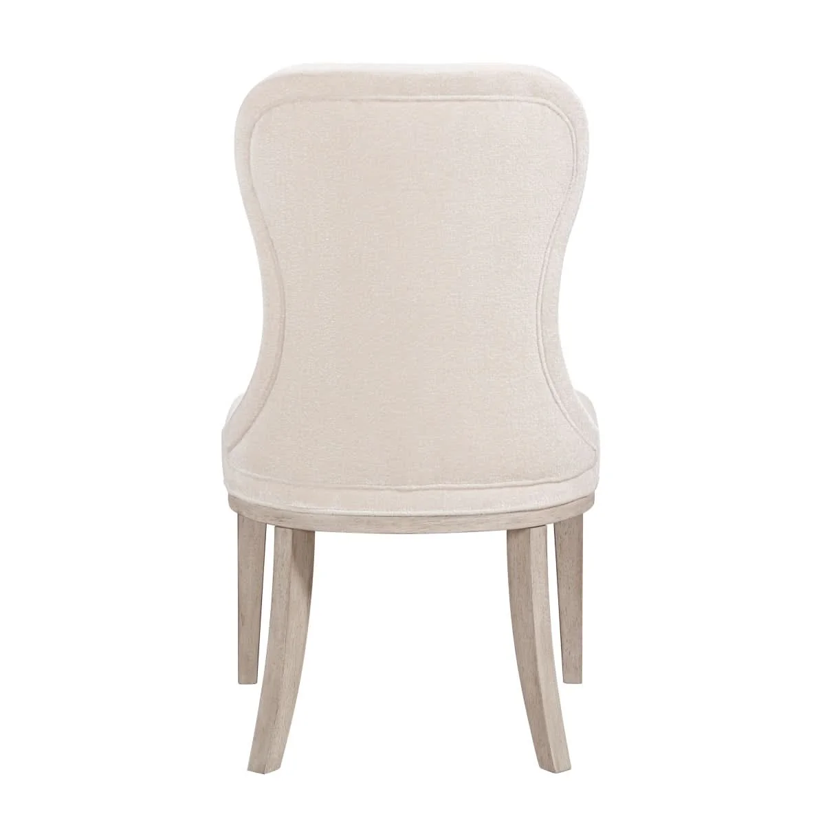 Santa Cruz Light Wood Contemporary Side Chair with Upholstered Seat and Curved Back - Image 5