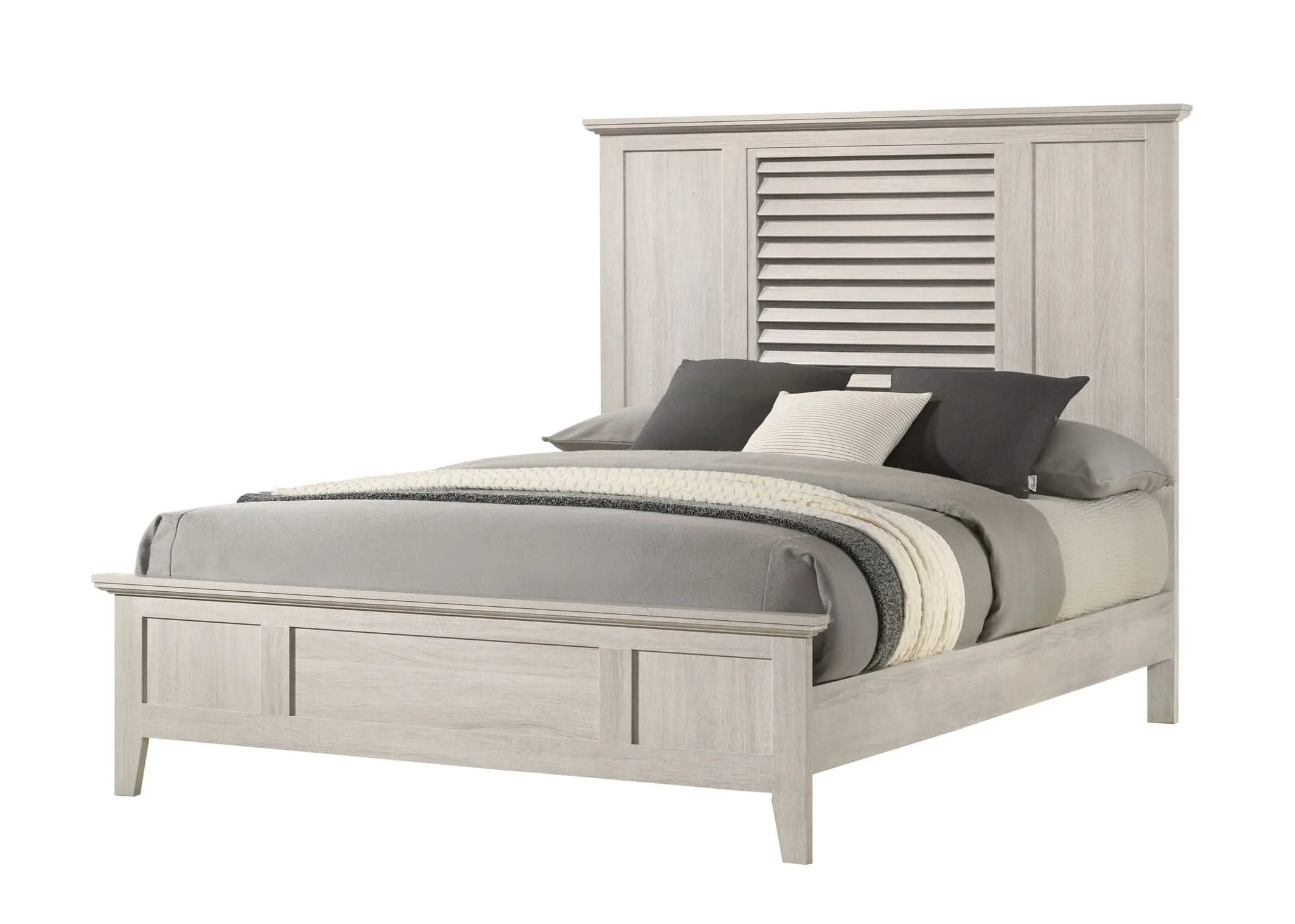 Sarter - King 5 Piece Bedroom Set - White - Image 3
