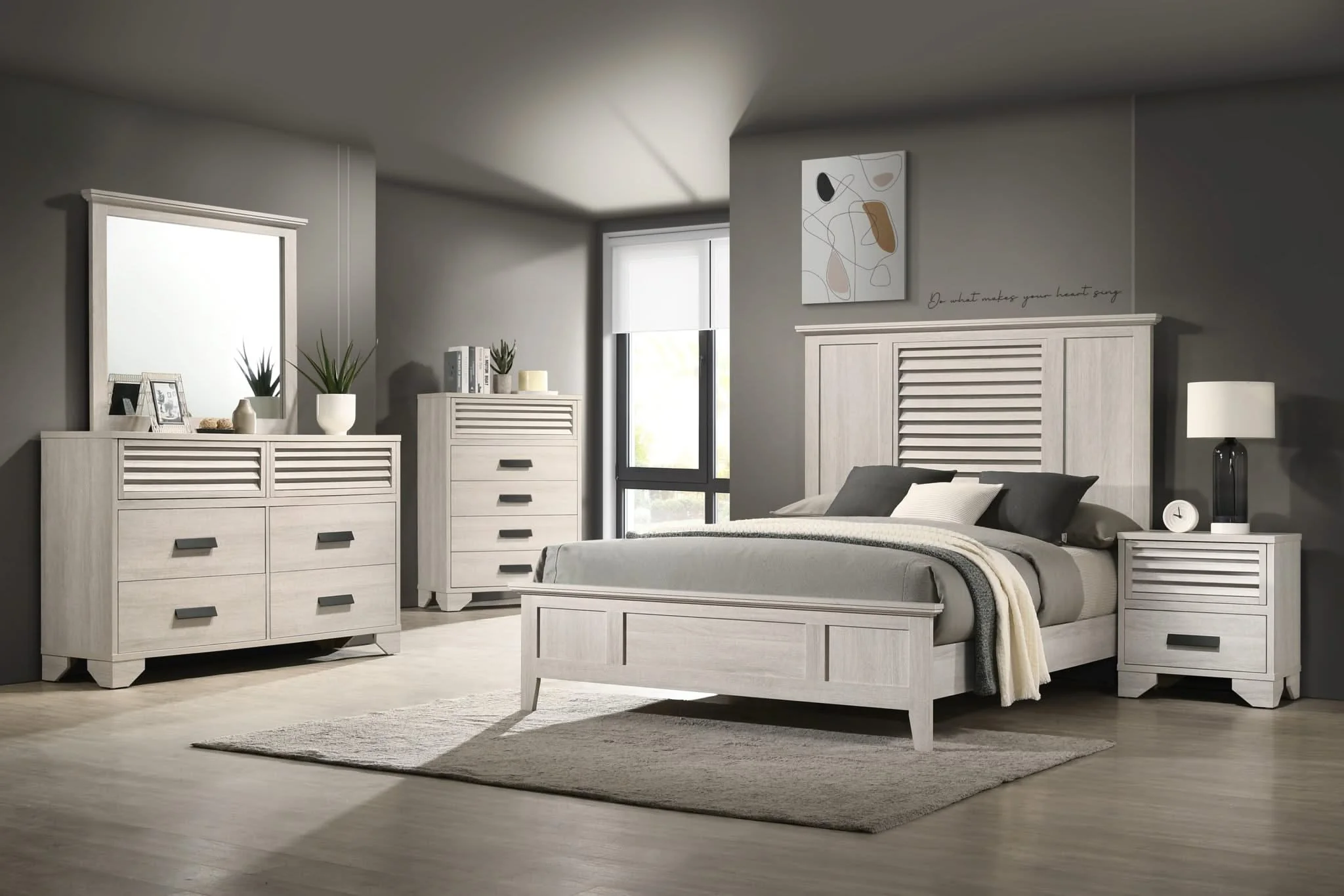 Sarter - Queen Bed - White - Image 2