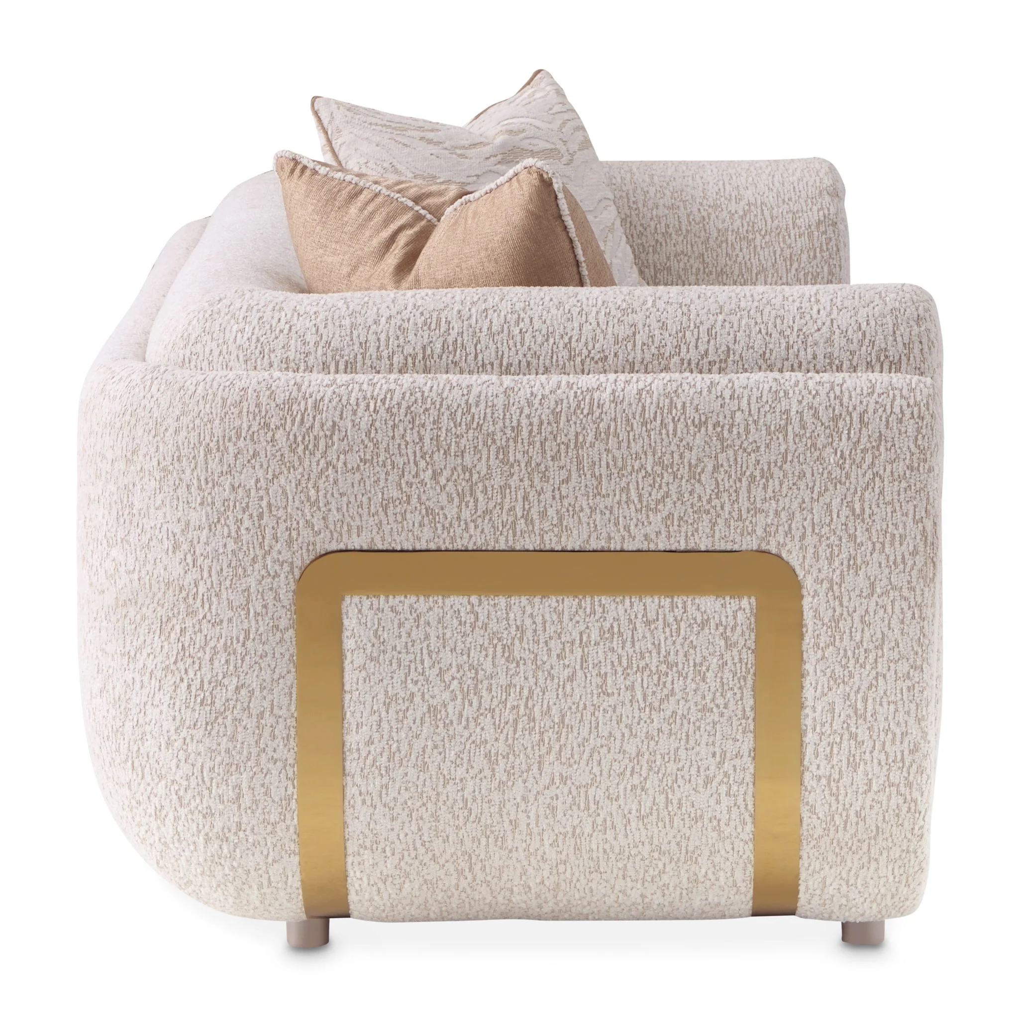 Savannah Breeze - Loveseat - Cashmere / Gold - Image 2