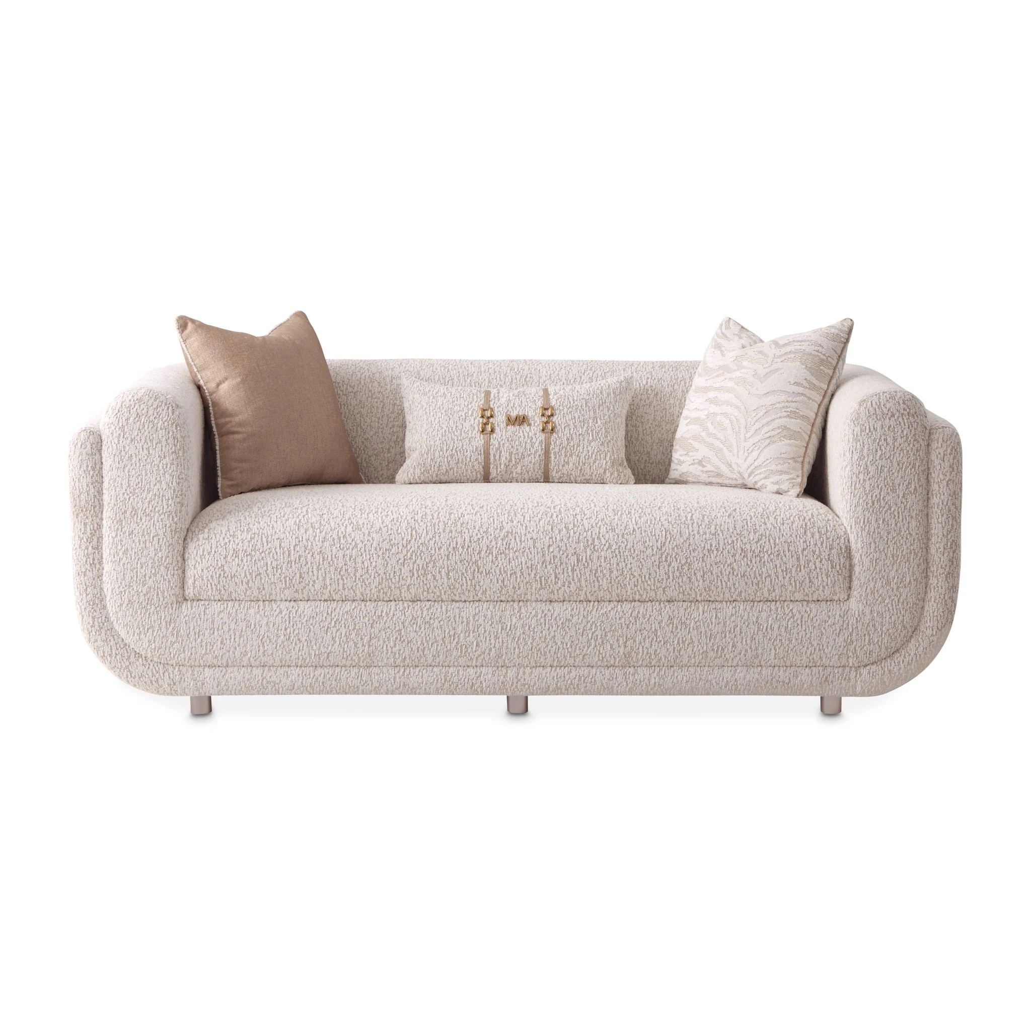 Savannah Breeze - Loveseat - Cashmere / Gold - Image 3