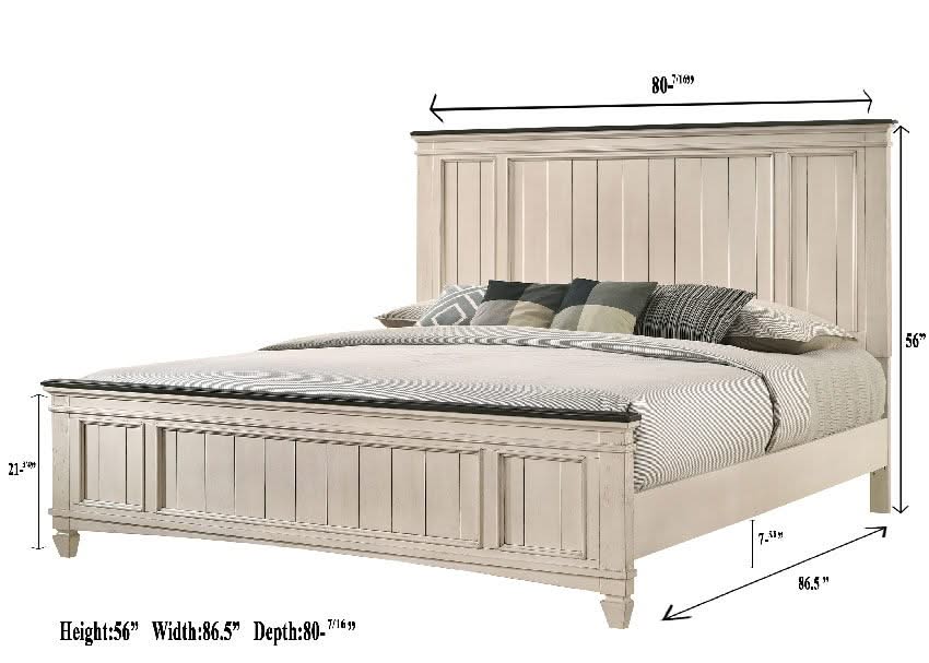 Sawyer - King Bed - Antique White - Image 3