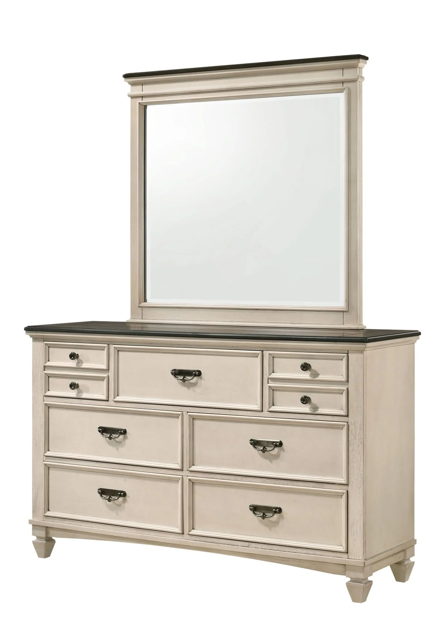 Sawyer - Queen 4 Piece Bedroom Set - Antique White - Image 2