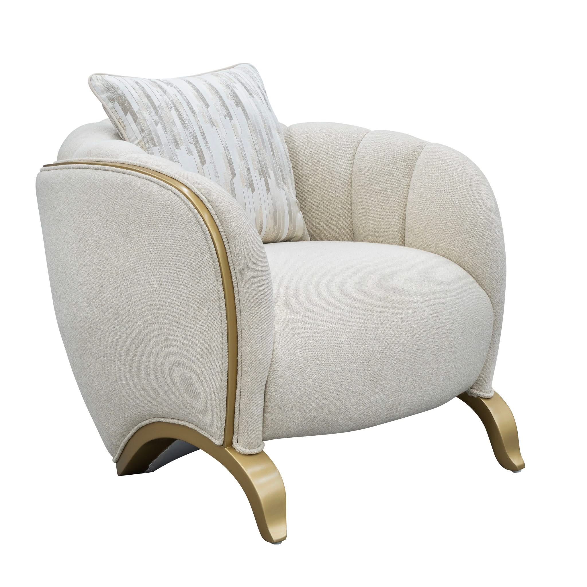 Scotts Square - Matching Chair - Cornsilk / Light Champagne - Image 2