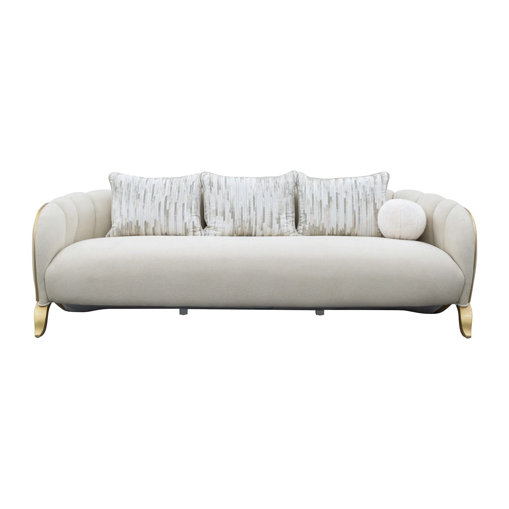 Scotts Square - Sofa - Cornsilk / Light Champagne - Image 3