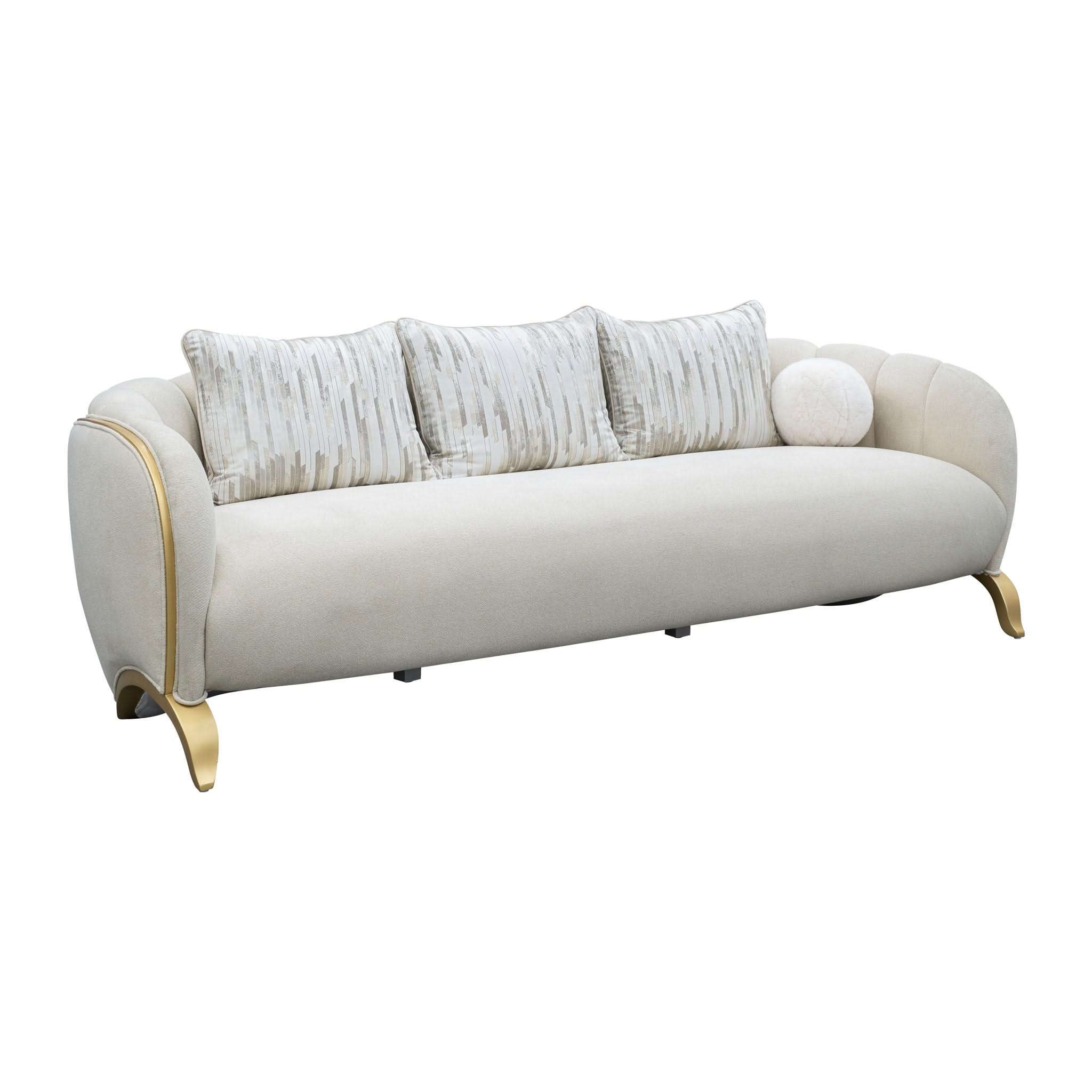 Scotts Square - Sofa - Cornsilk / Light Champagne - Image 4