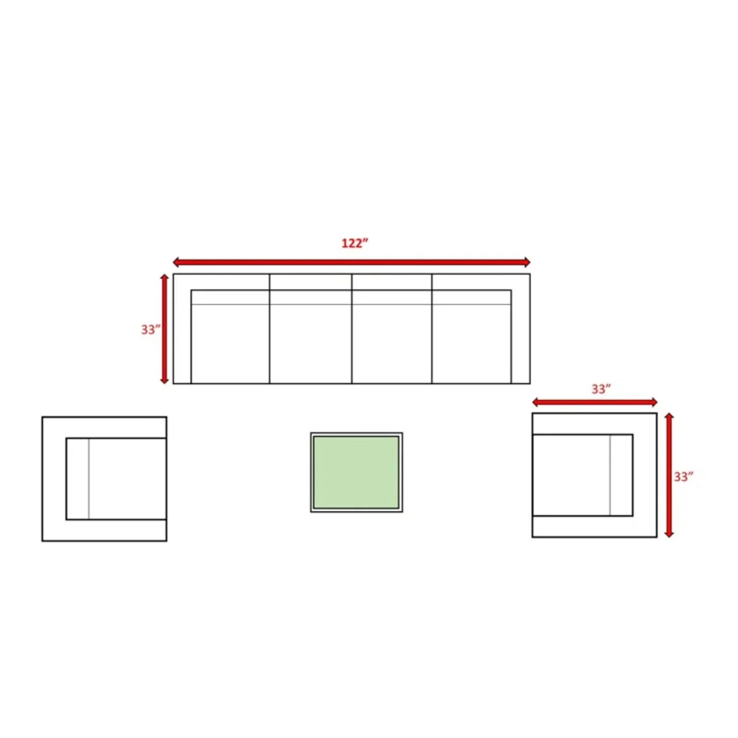 Stylish Entertainment Sectional Set, Outdoor Living - Image 17