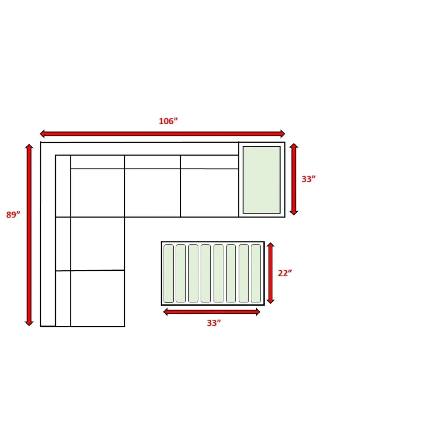 Stylish Entertainment Sectional Set, Outdoor Living - Image 19