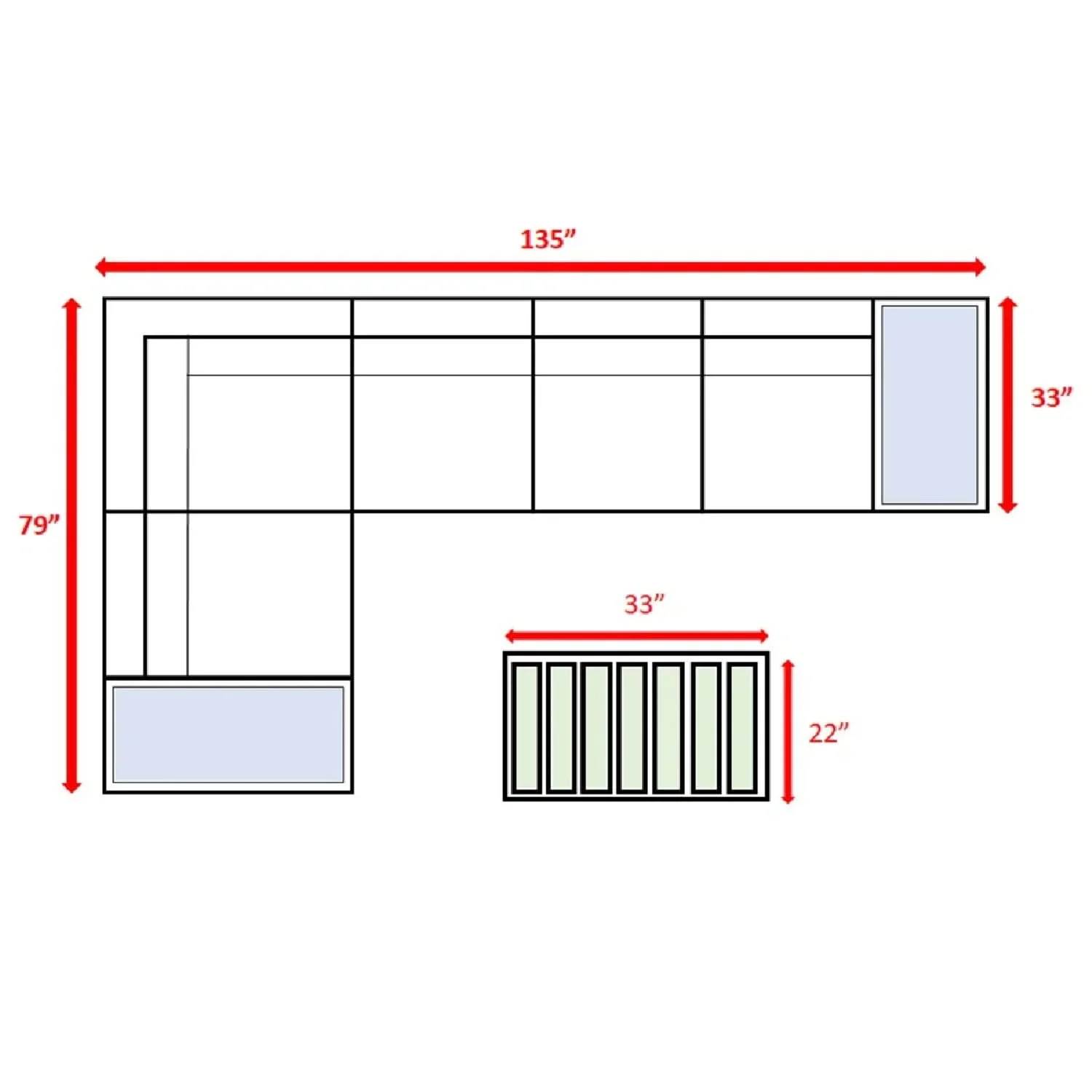Stylish Entertainment Sectional Set, Outdoor Living - Image 23