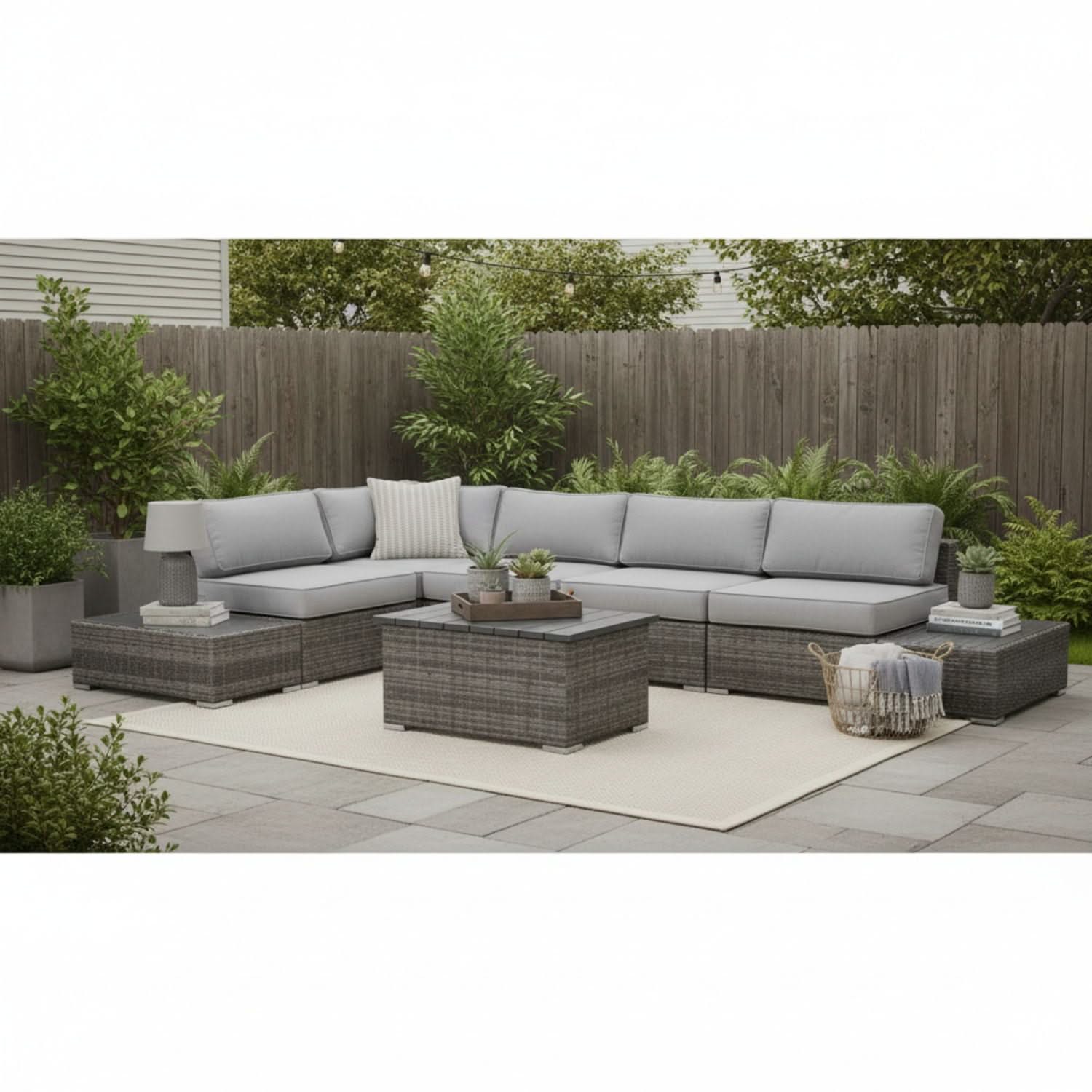 Stylish Entertainment Sectional Set, Outdoor Living - Image 29