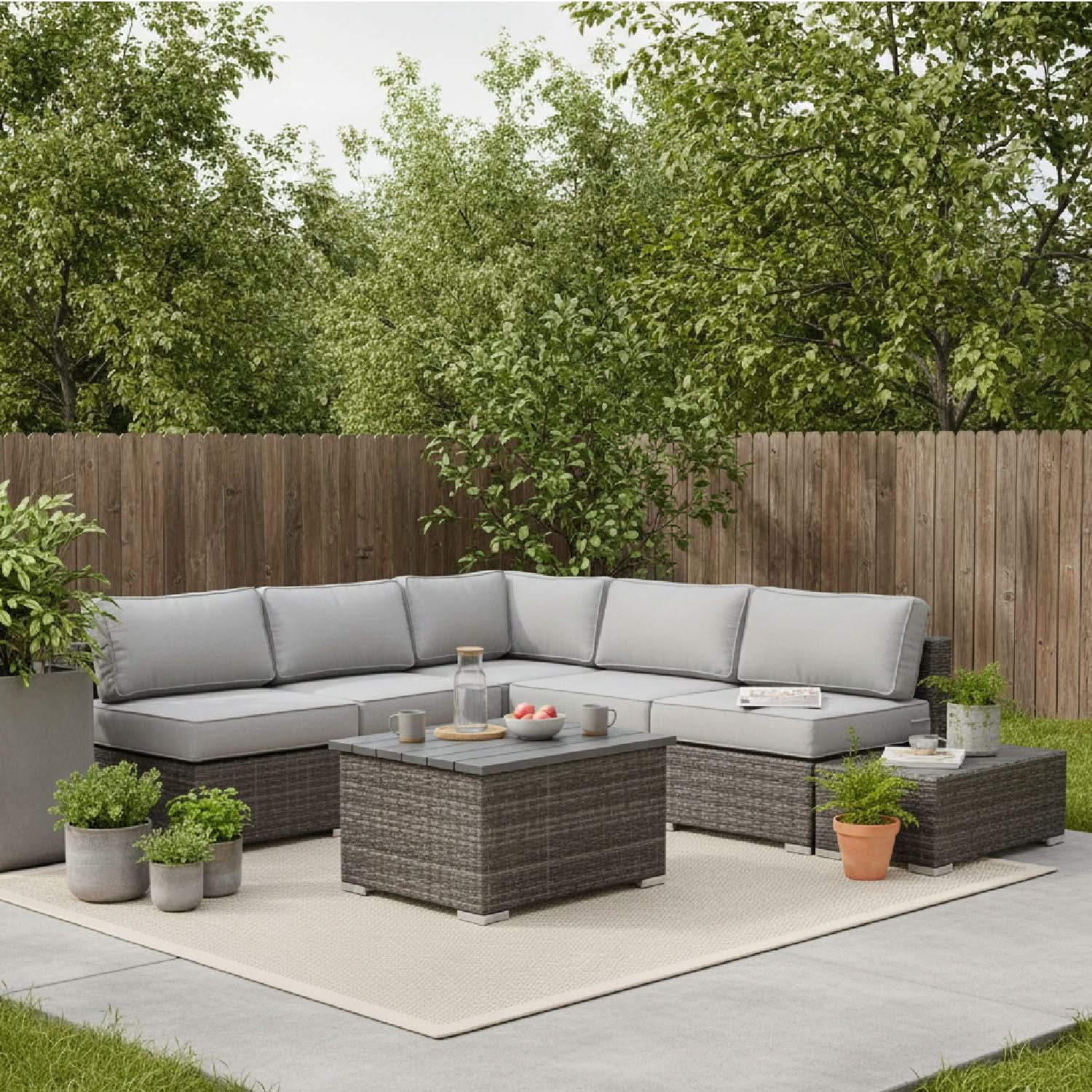 Stylish Entertainment Sectional Set, Outdoor Living - Image 30