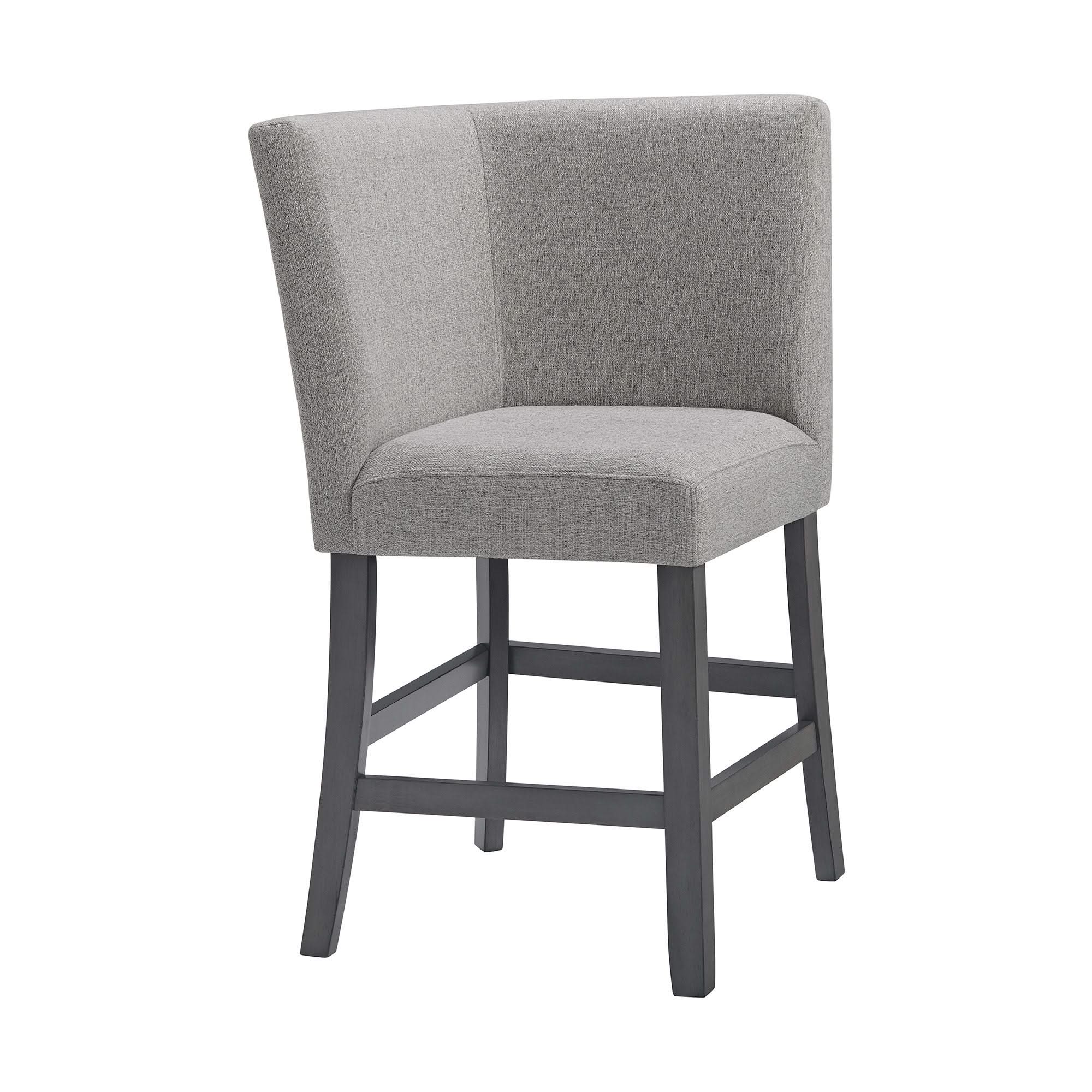 Seneca - Counter 3 Piece Corner Fabric Bench - Gray - Image 2