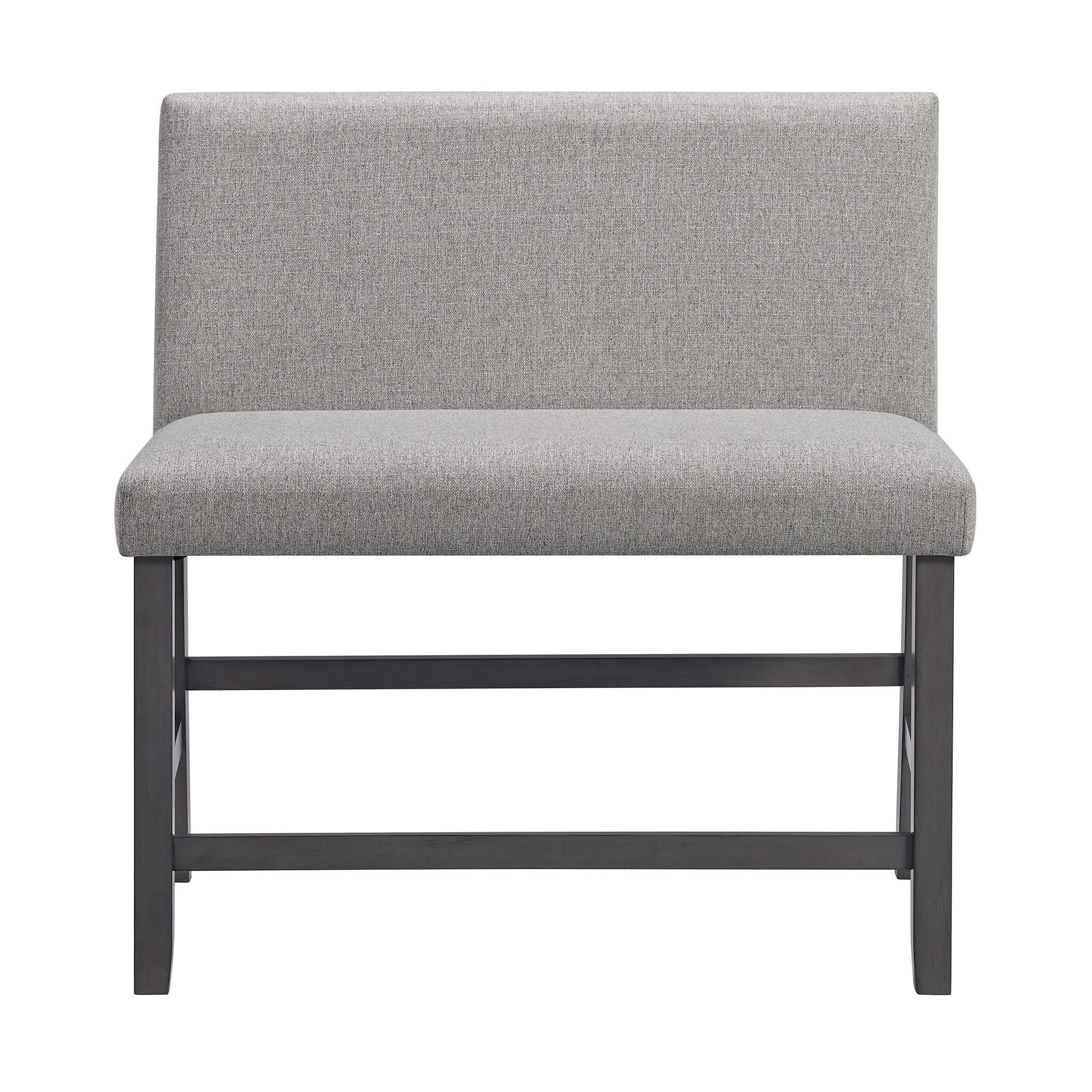 Seneca - Counter 3 Piece Corner Fabric Bench - Gray - Image 3