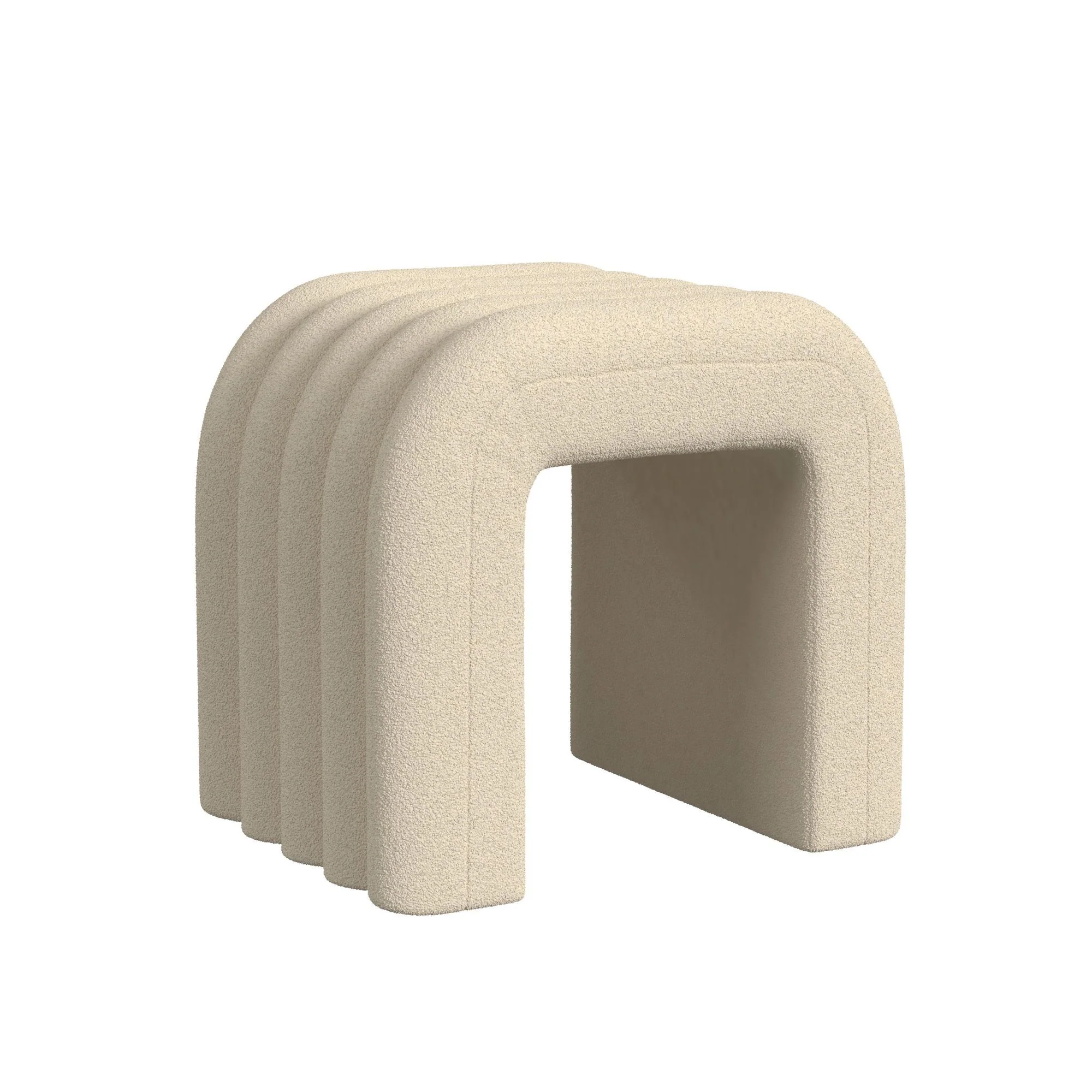 Seqouia - Bench With 2 Stools - Cream - Image 2