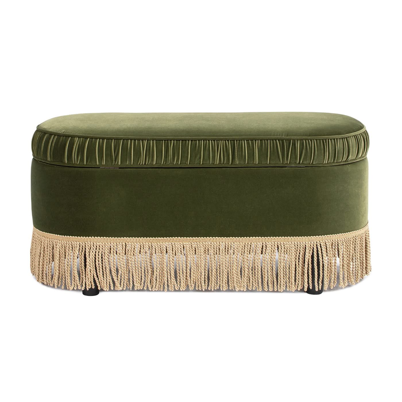 Serena - Contemporary Design Oval Storage Bench Ottoman - Image 8