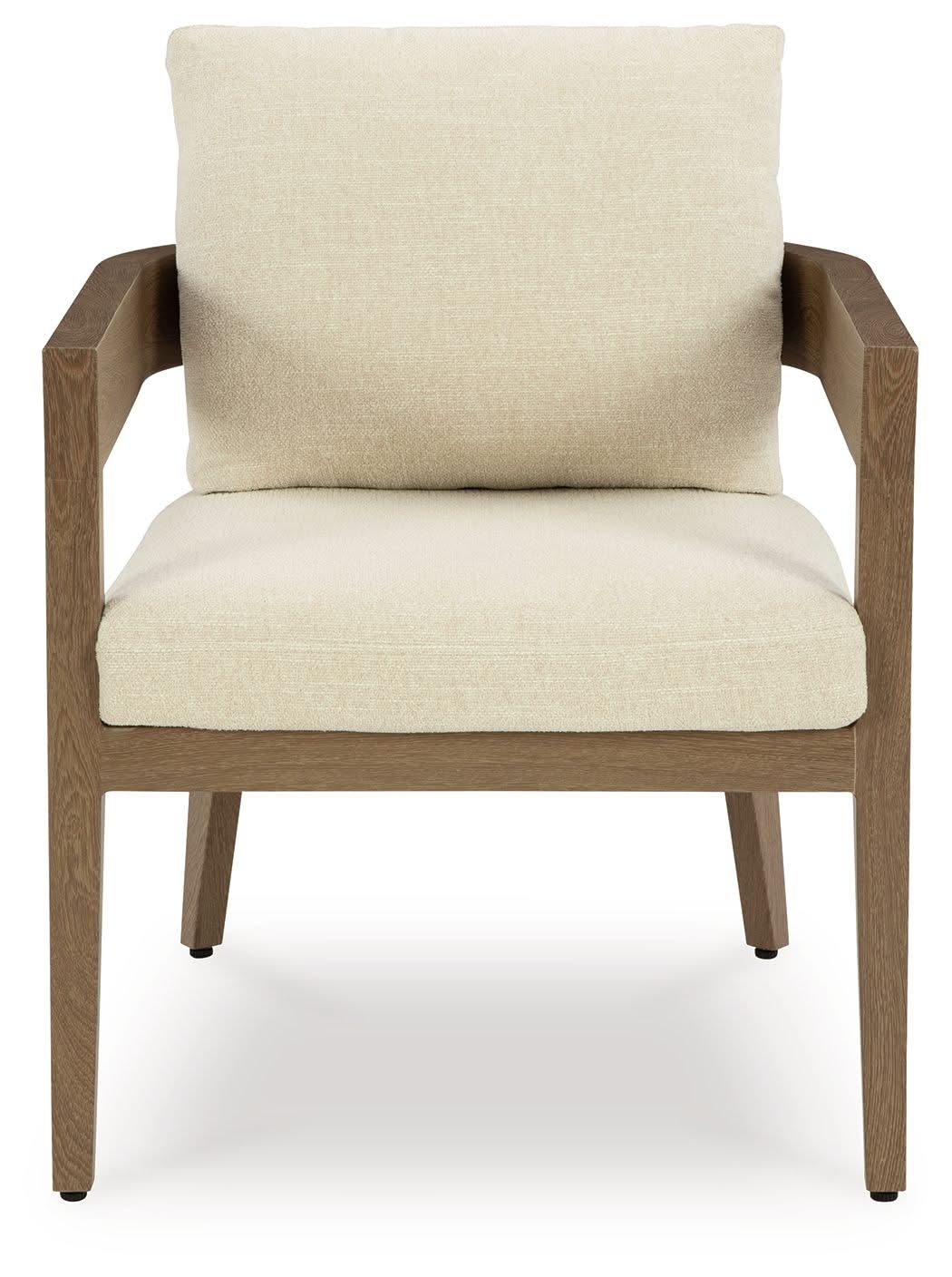 Serene Bay - Arm Chair With Cushion (Set of 2) - Dark Brown / White - Image 2