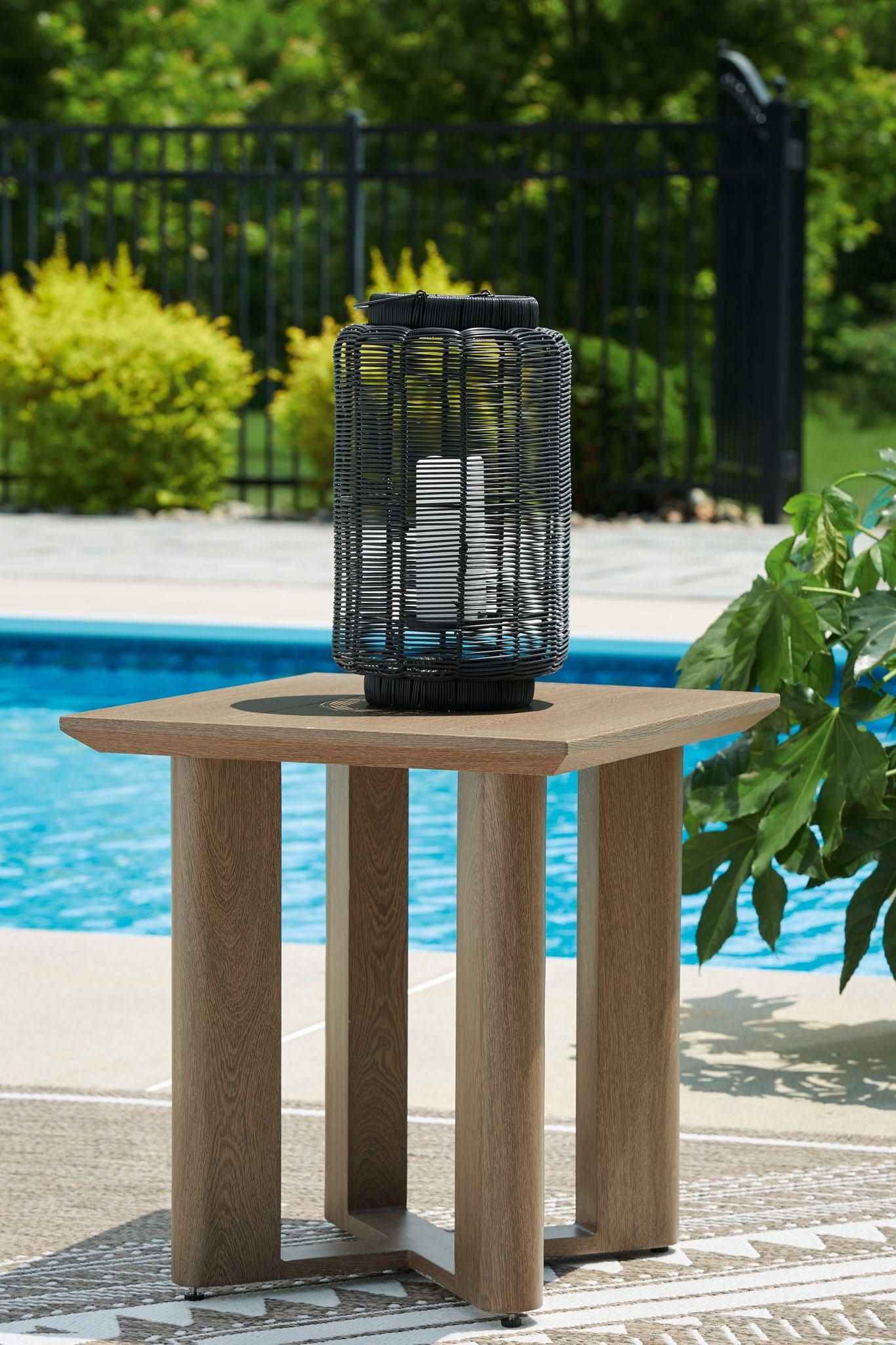 Serene Bay - Square End Table - Dark Brown - Image 4